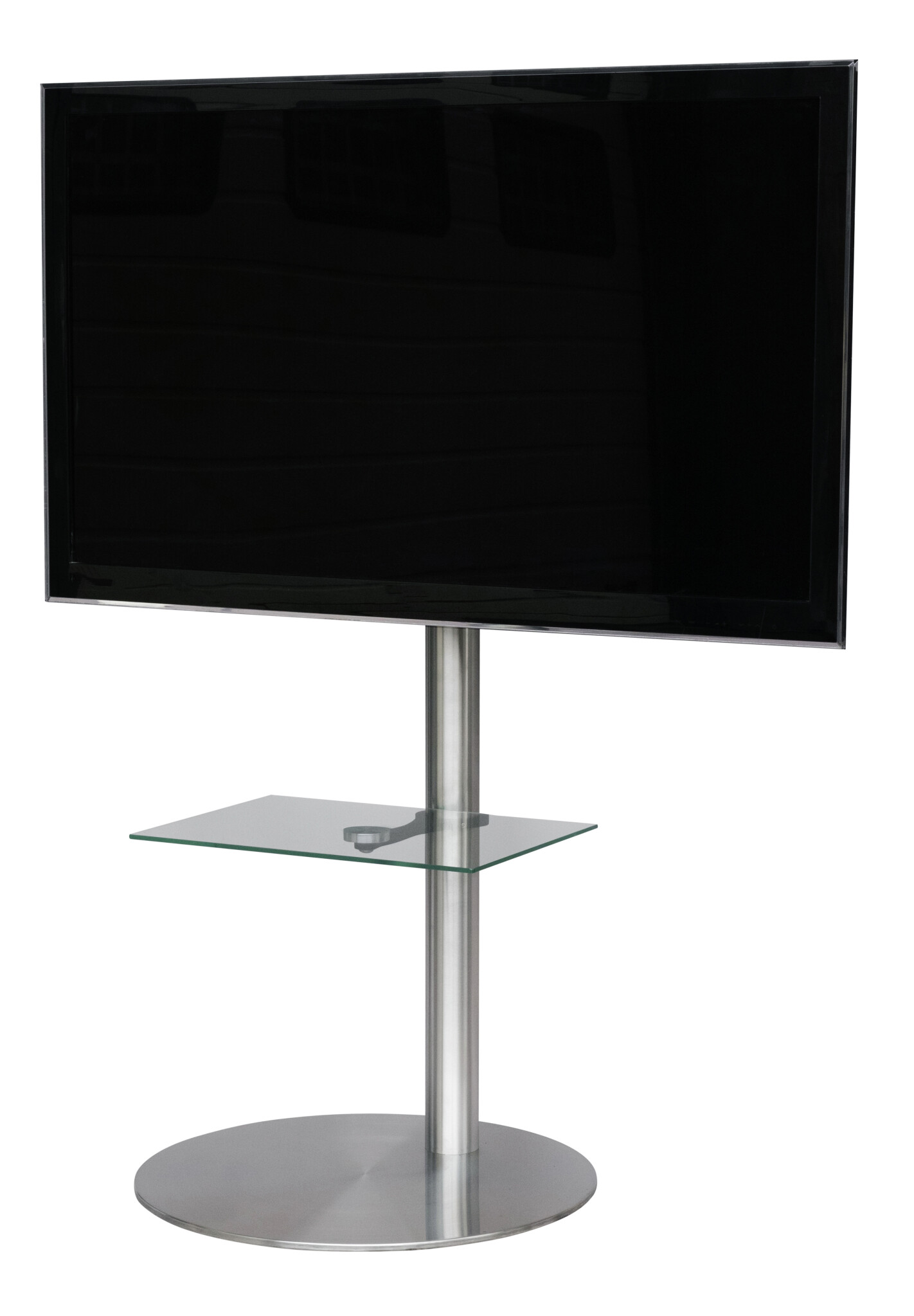 Sinox StandView TV-golvstativ med vridbar topp. 26"-65". Aluminiumfinish