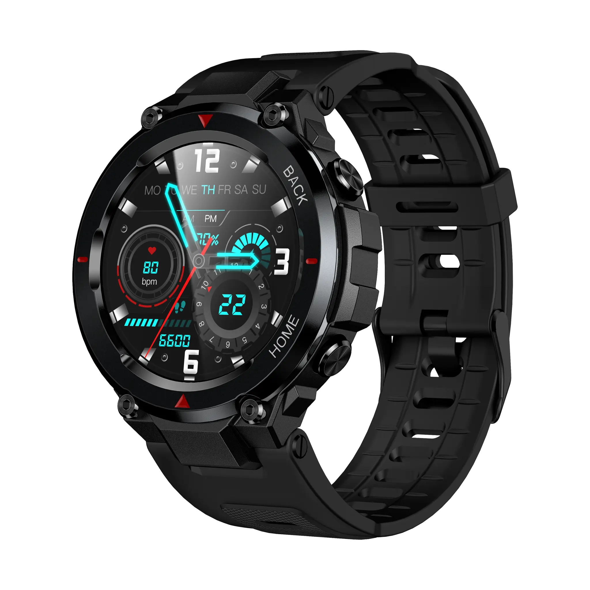 Sinox Lifestyle XTRM smartwatch. Svart
