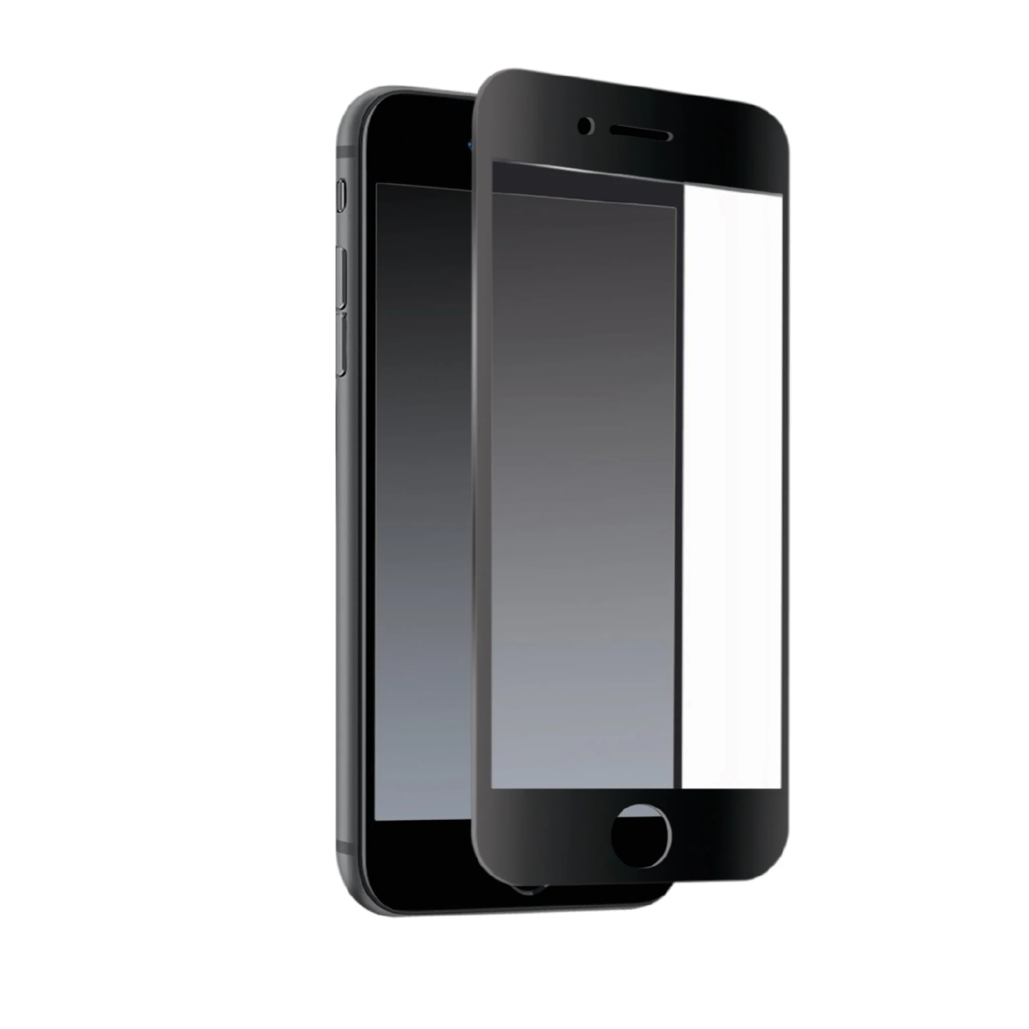 SBS skyddsglas för iPhone SE 2020/2022 / 8 / 7 / 6s / 6®. Svarta kanter