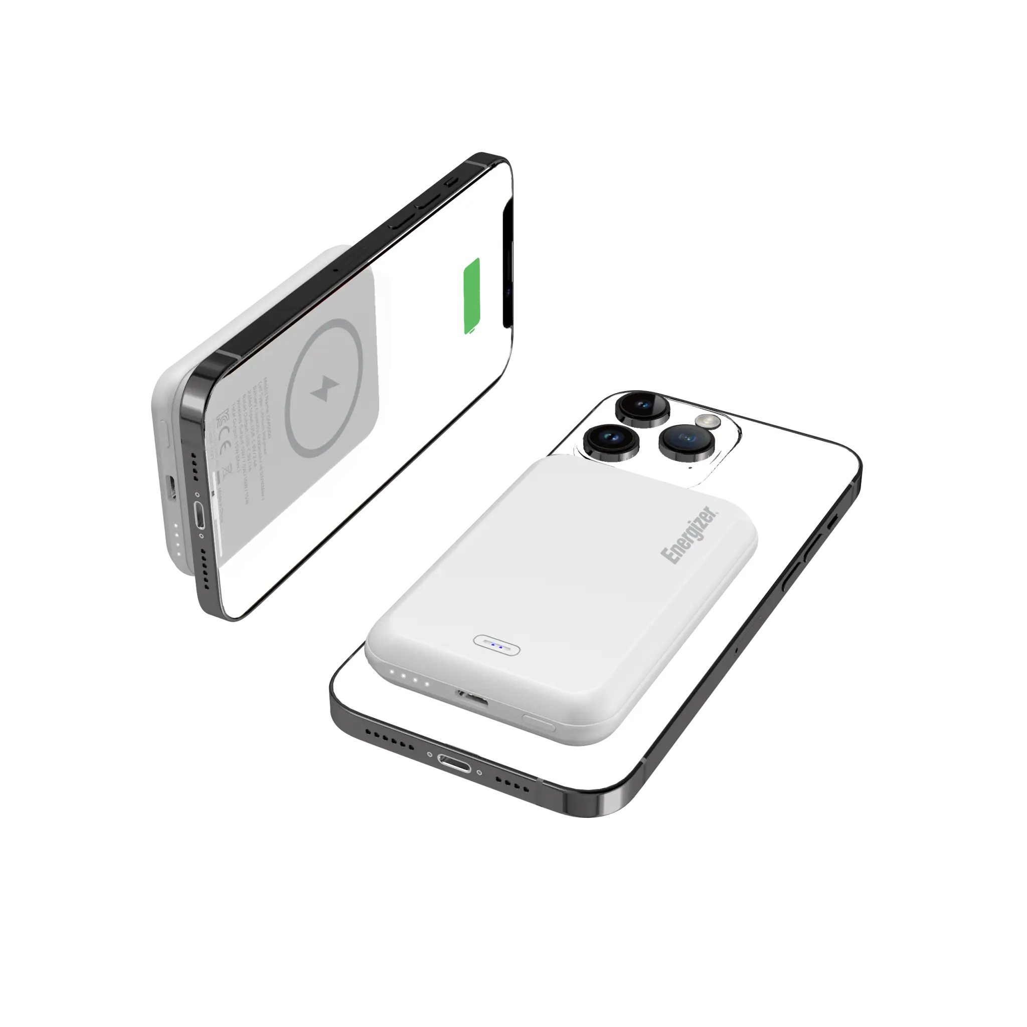 Energizer 15W Magnetisk Trådlös Power Bank. Vit Energizer 15W Magnetisk Trådlös Power Bank. Vit