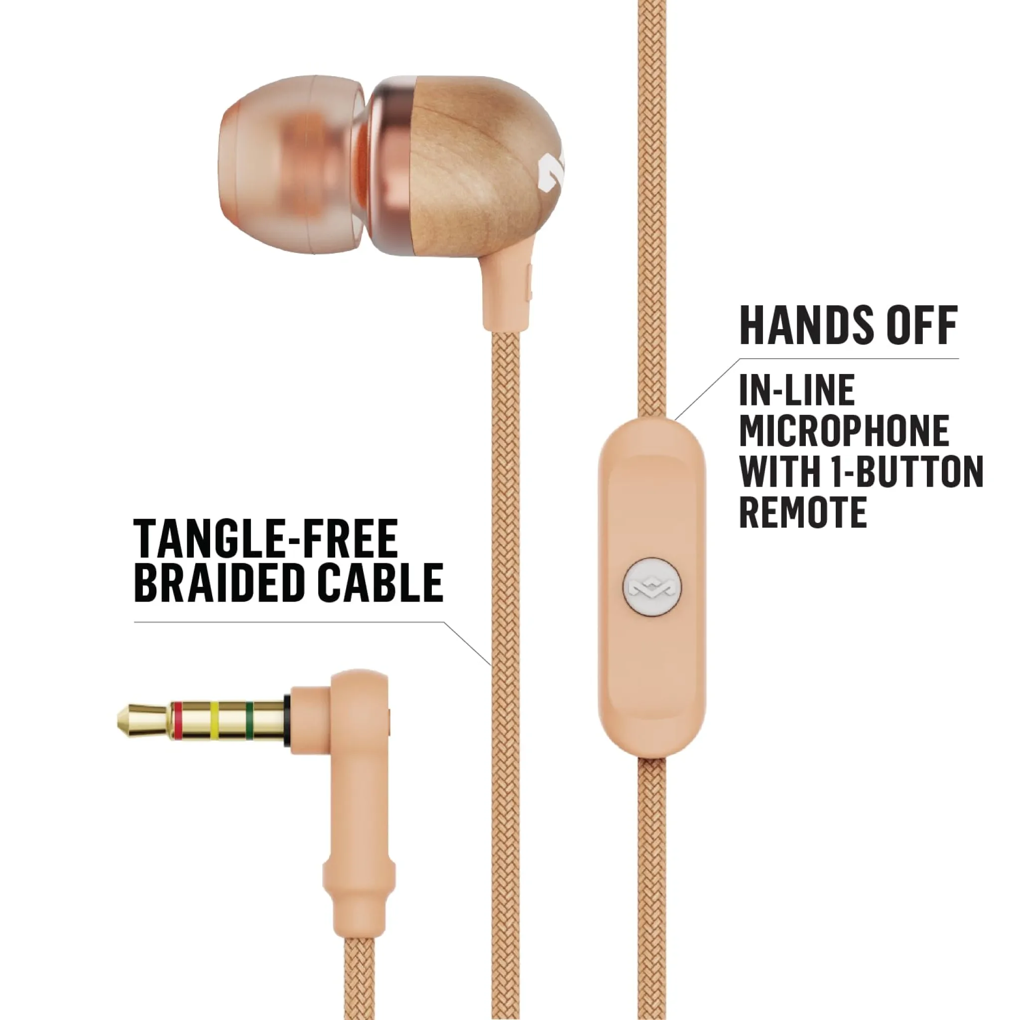 Marley Smile Jamaica In-Ear hörlurar. Koppar