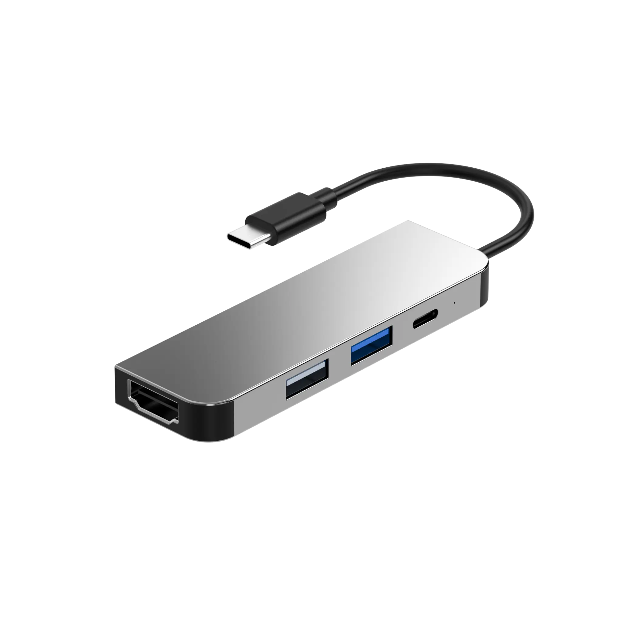 Sinox PRO USB C Hubb. 0,15m. Aluminium