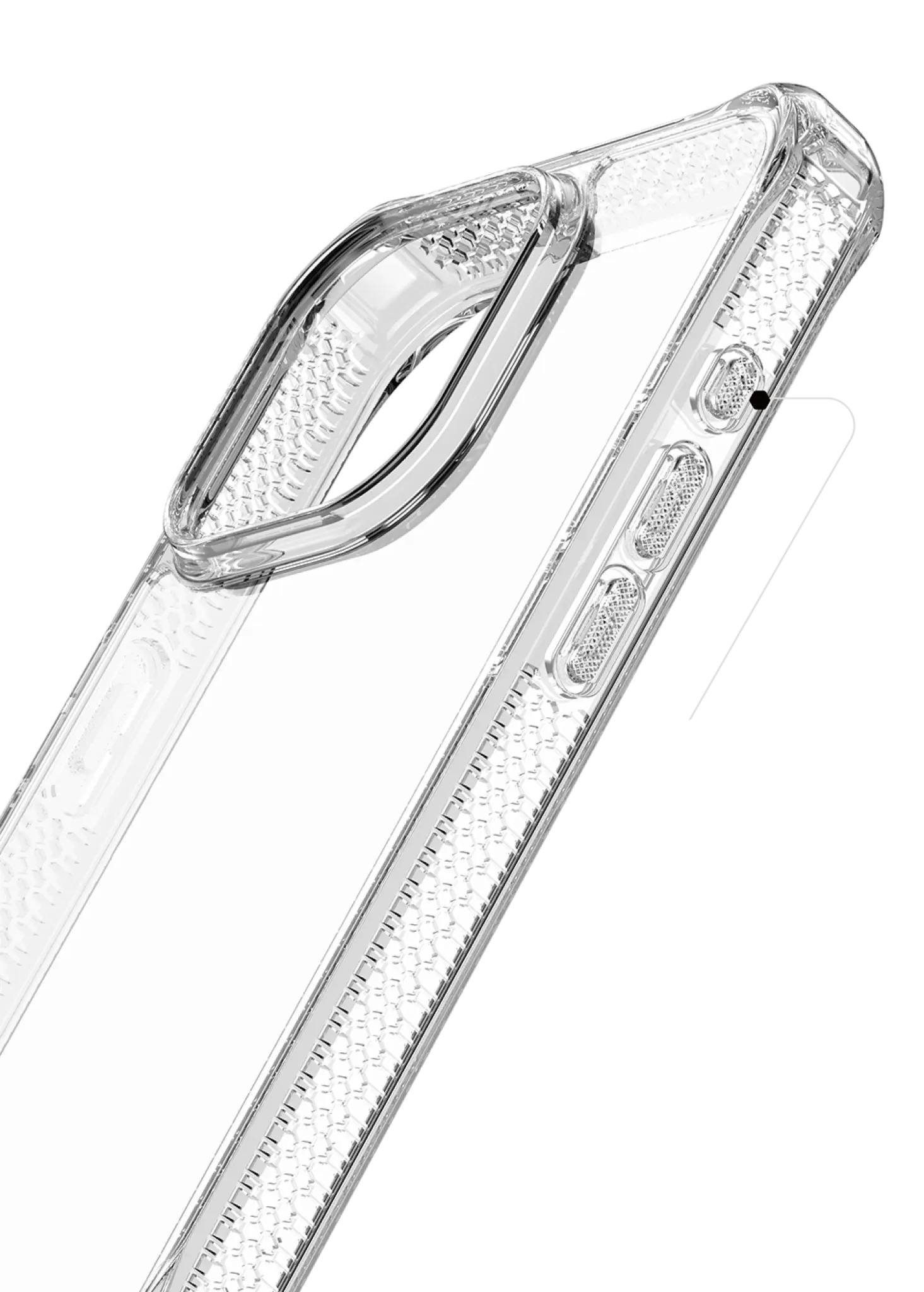 ITSKINS HYBRID MAGSAFE CLEAR-skydd för iPhone 16 Pro®. Transparent