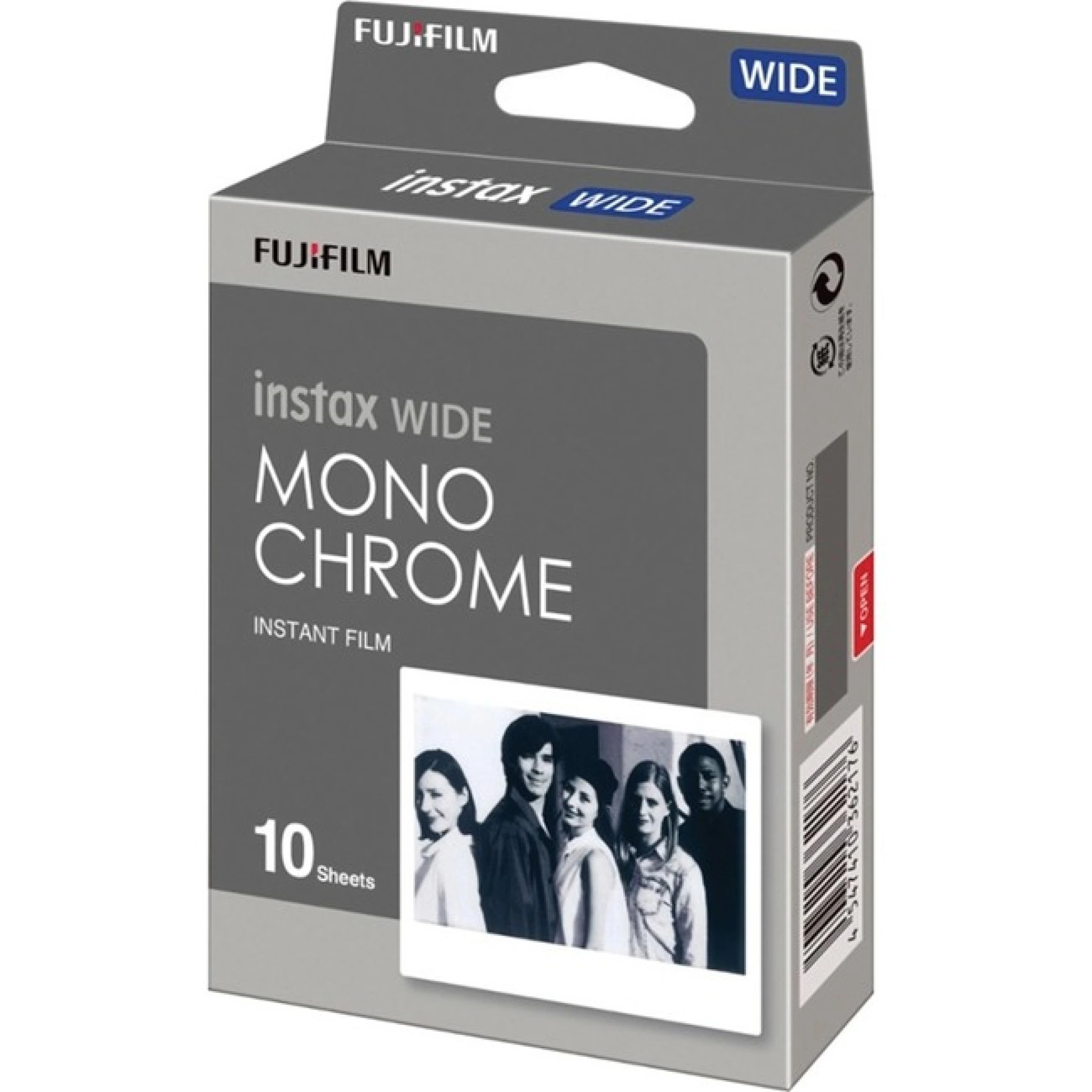 INSTAX vidvinkelfilm. 10 bilder. Monokrom