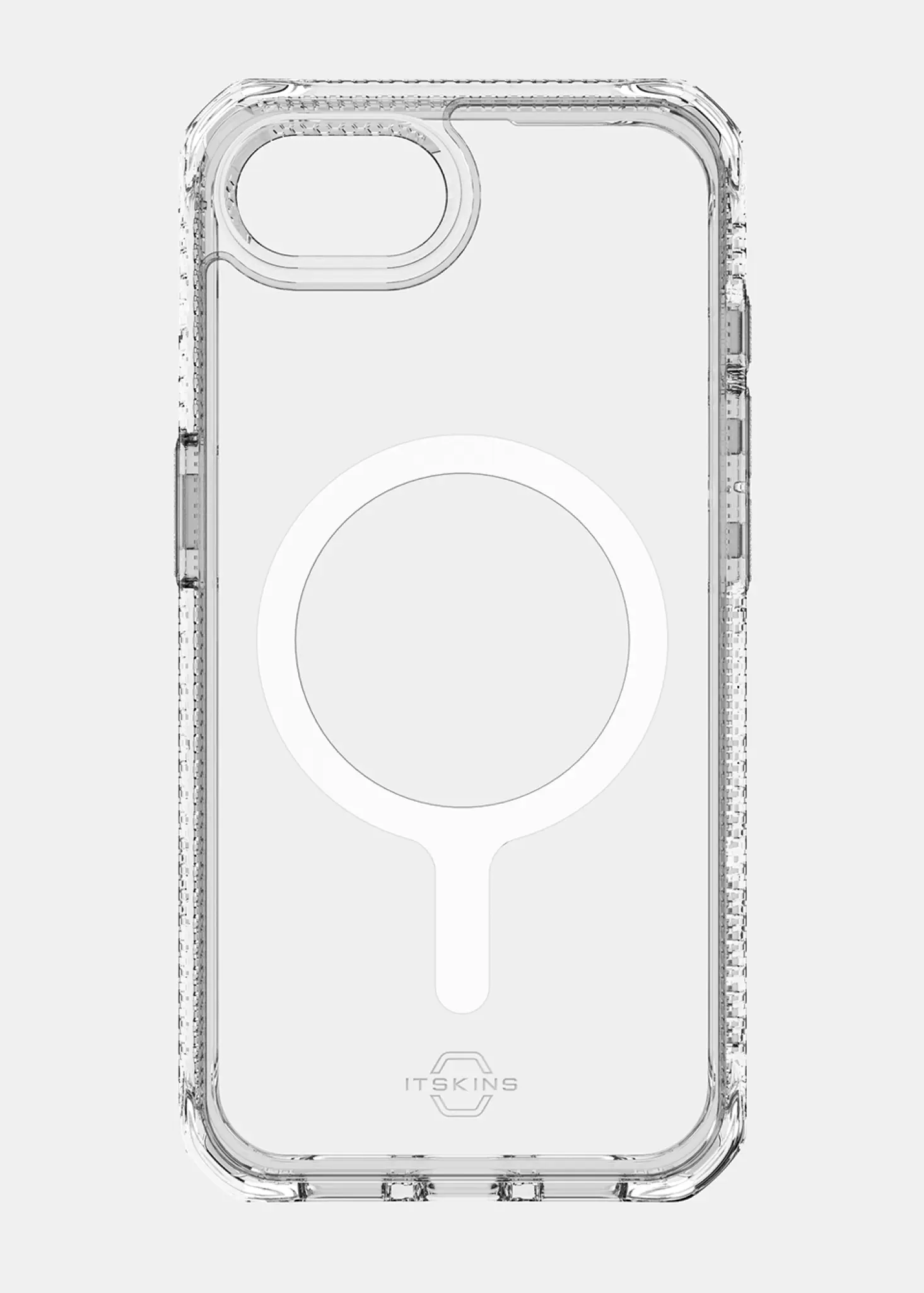 ITSKINS HYBRID MAGSAFE CLEAR skal för iPhone 16e®. Transparent