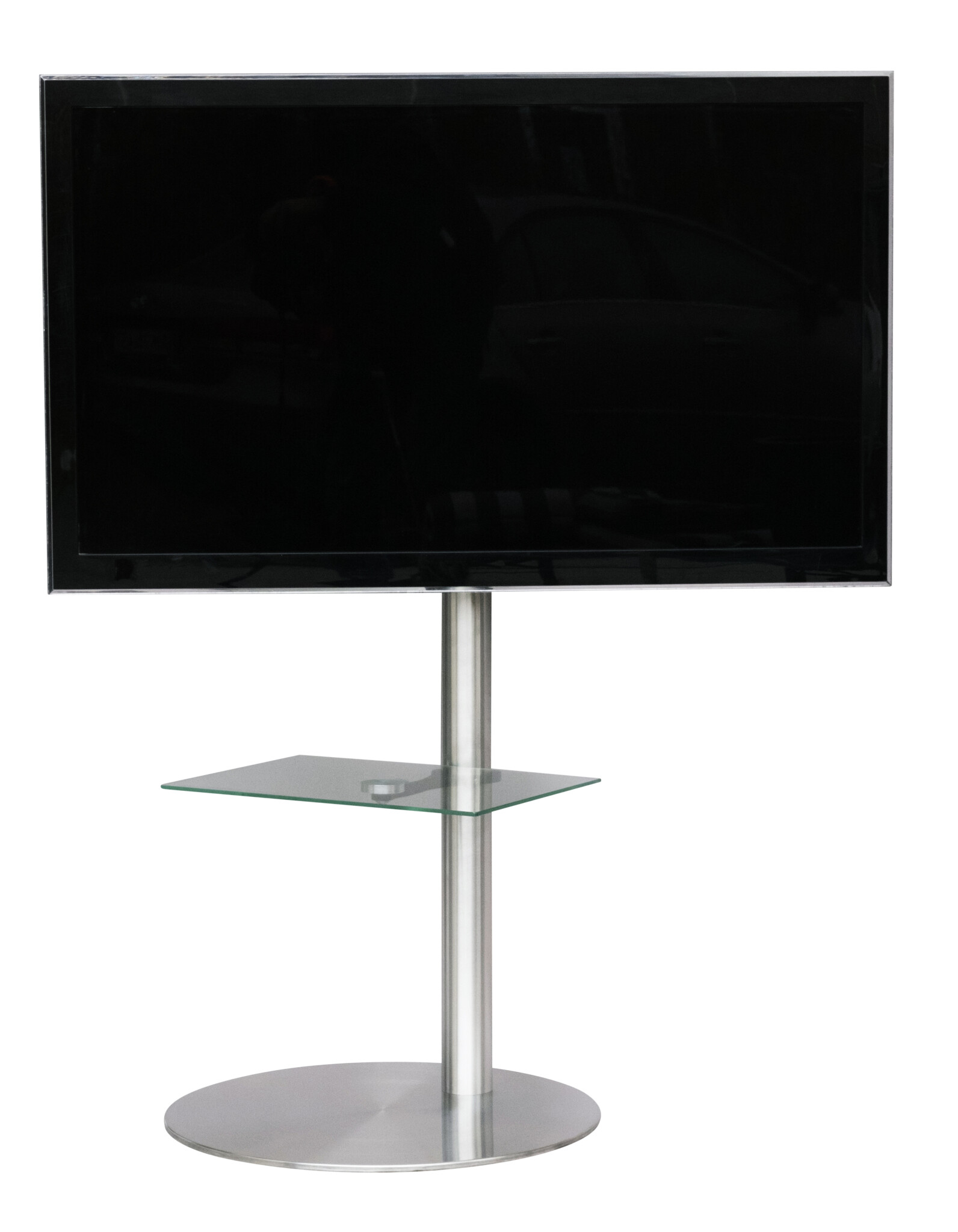 Sinox StandView TV-golvstativ med vridbar topp. 26"-65". Aluminiumfinish