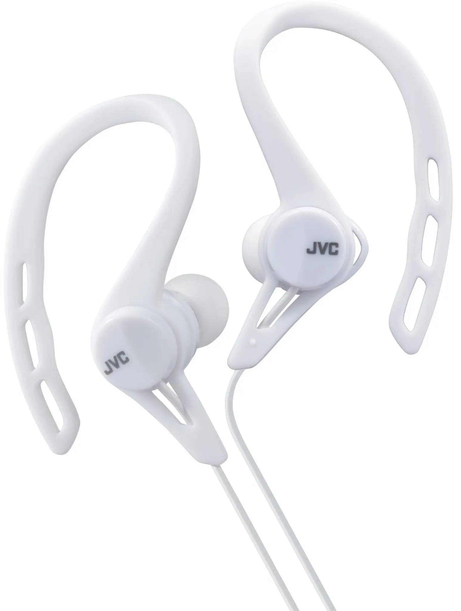 JVC in-ear hörlurar för löpning. Vit