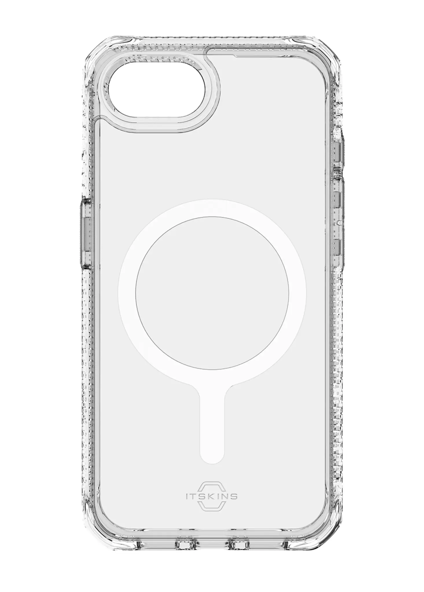 ITSKINS HYBRID MAGSAFE CLEAR skal för iPhone 16e®. Transparent