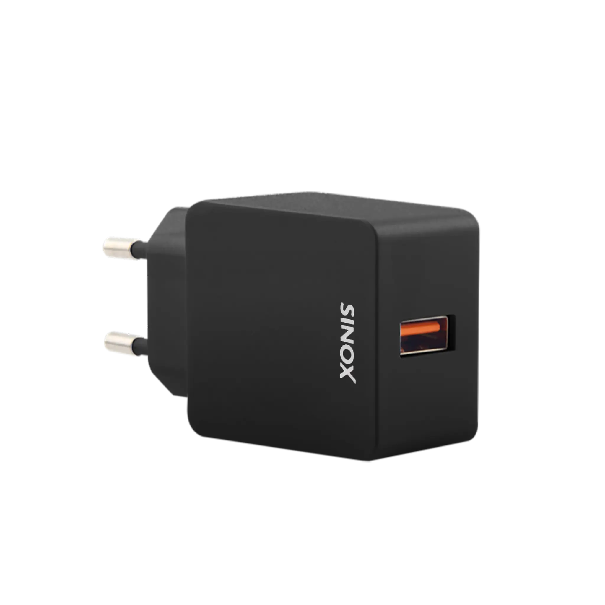 Sinox QC3.0 230V USB A-laddare. 3,0A. Svart