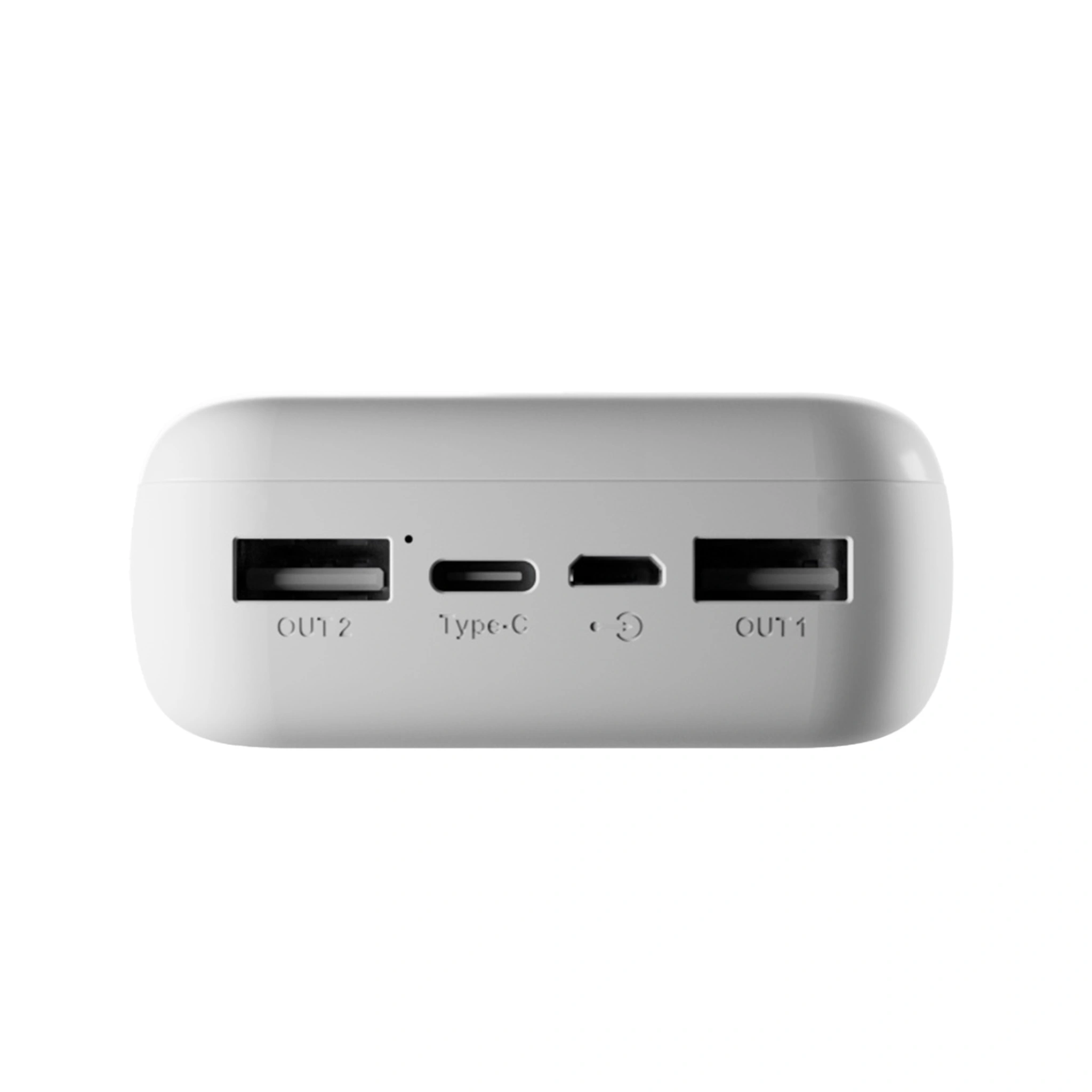 PURO Power Bank 20000mAh USB-C + 2 USB-A Snabbladdning. Vit