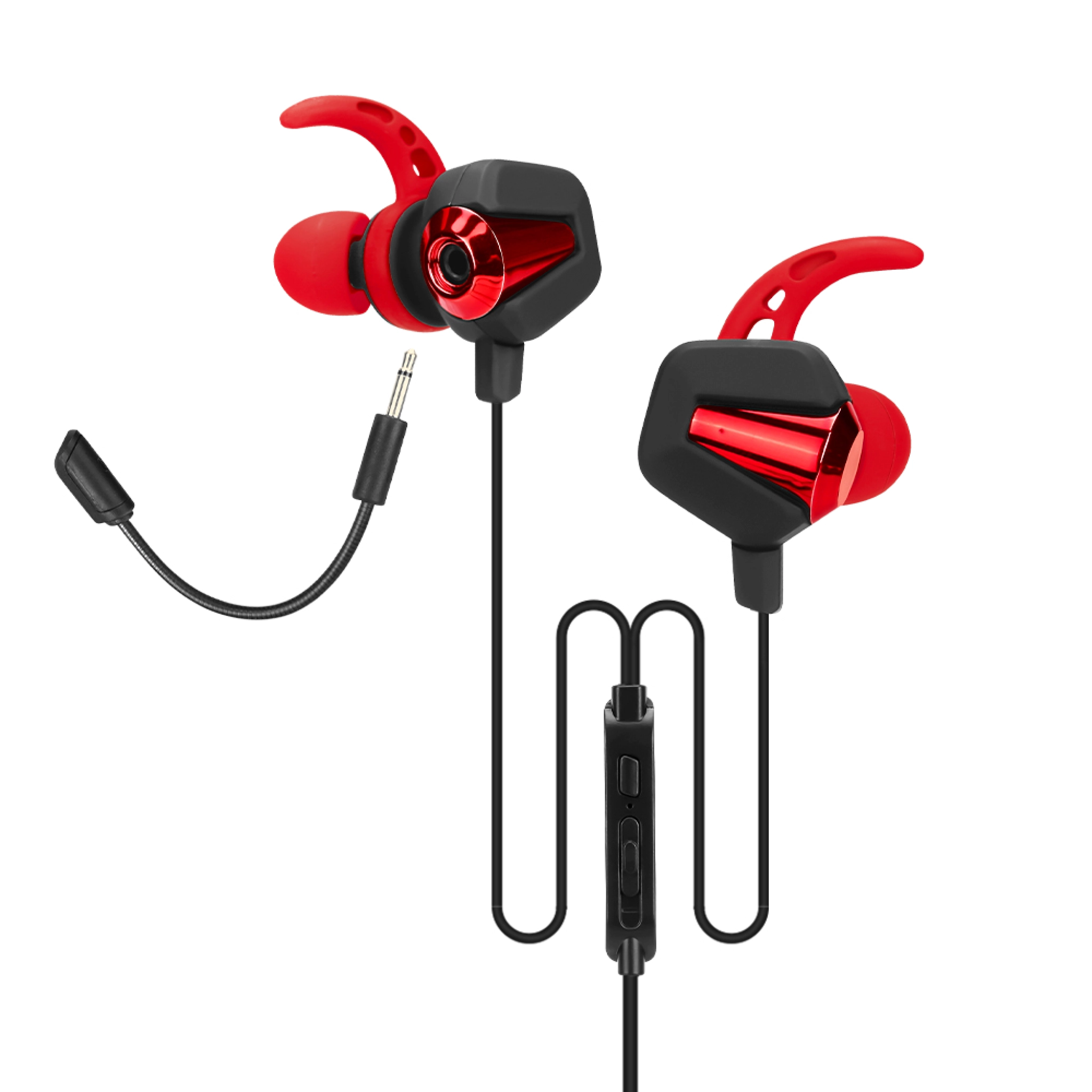 Marvo Gaming In-Ear Headset. Black/red