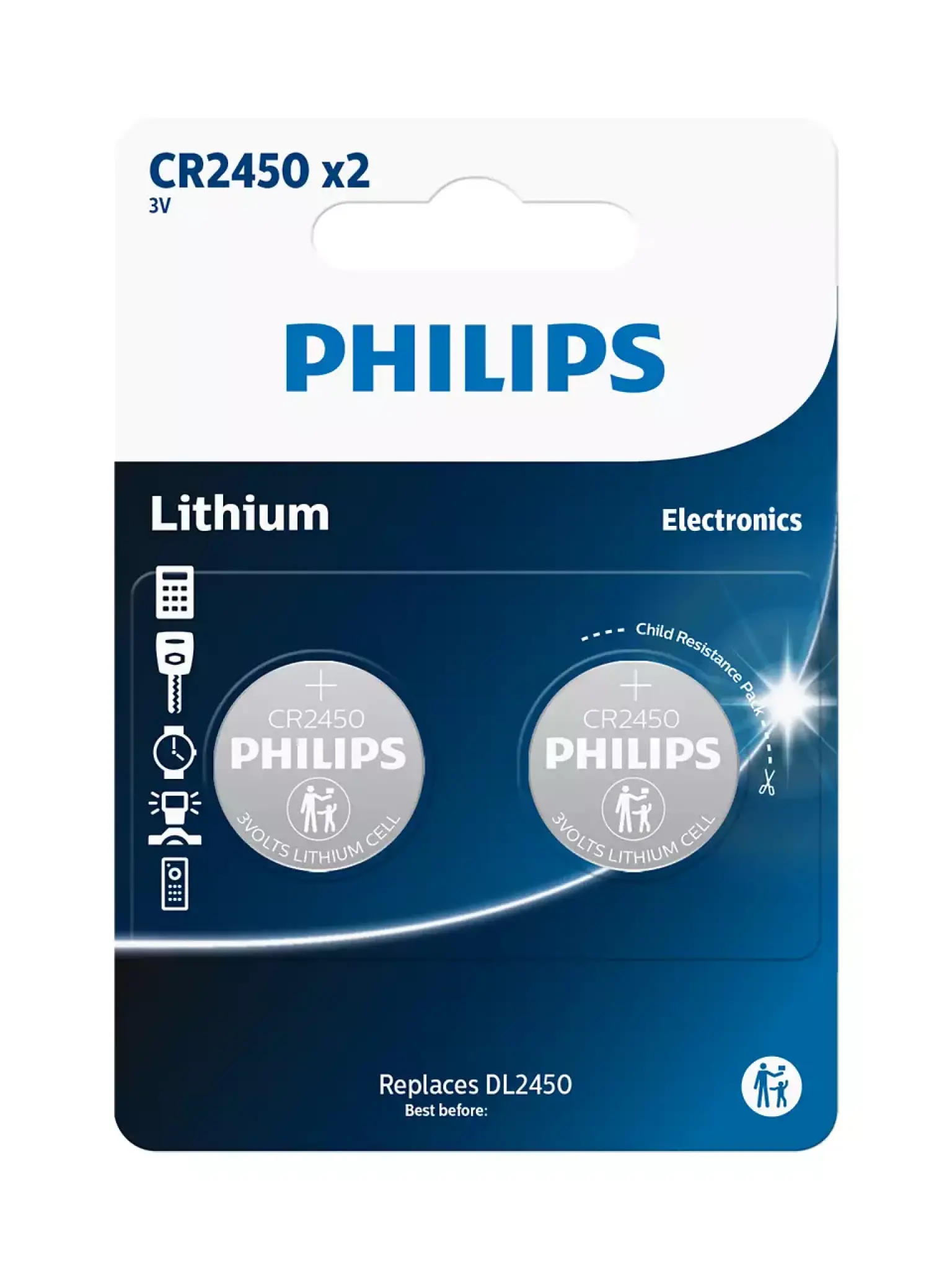 Philips Lithium CR2450