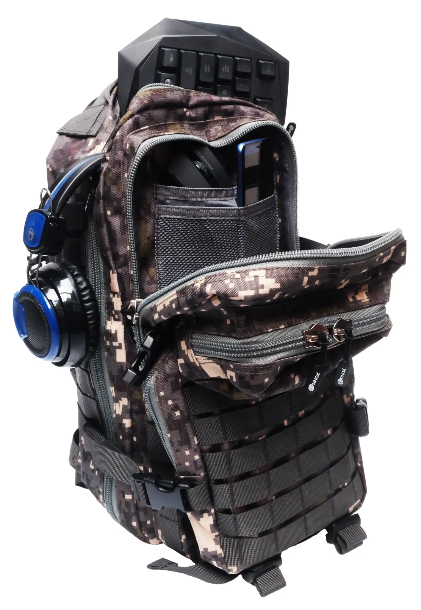 Sinox Tactical Gaming Backpack. 40 Liter. Camo