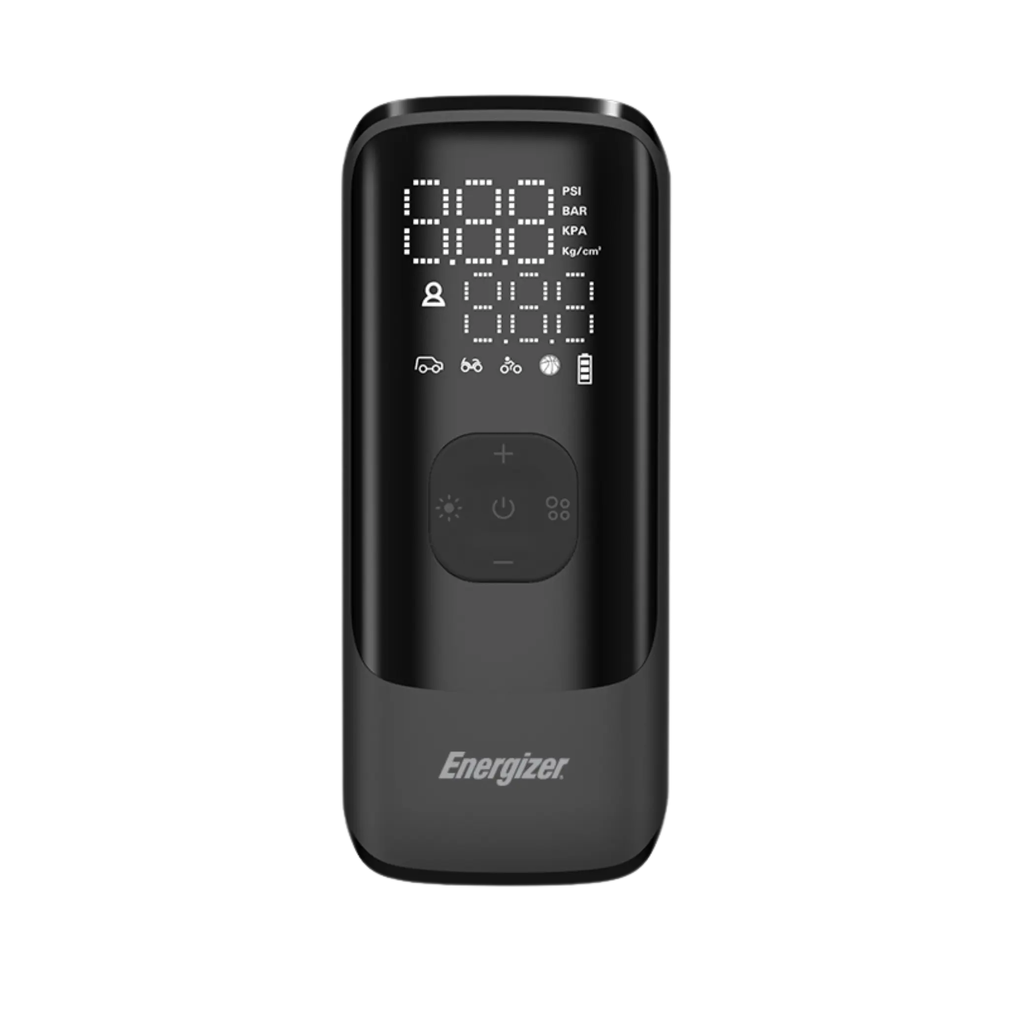 Energizer Högpresterande däckuppblåsare med 150 PSI maxtryck. Svart