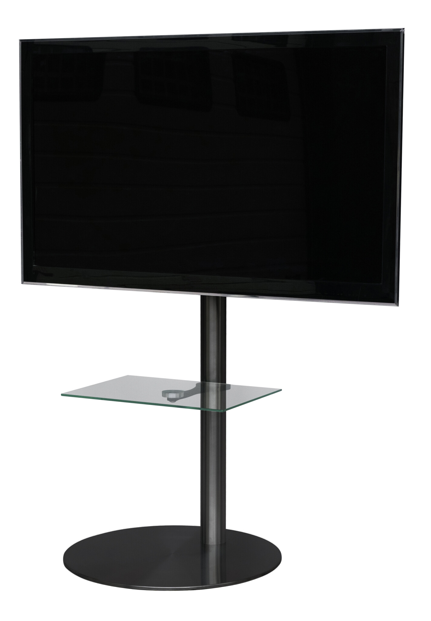 Sinox StandView TV-golvstativ med vridbar topp. 26"-65". Mattsvart