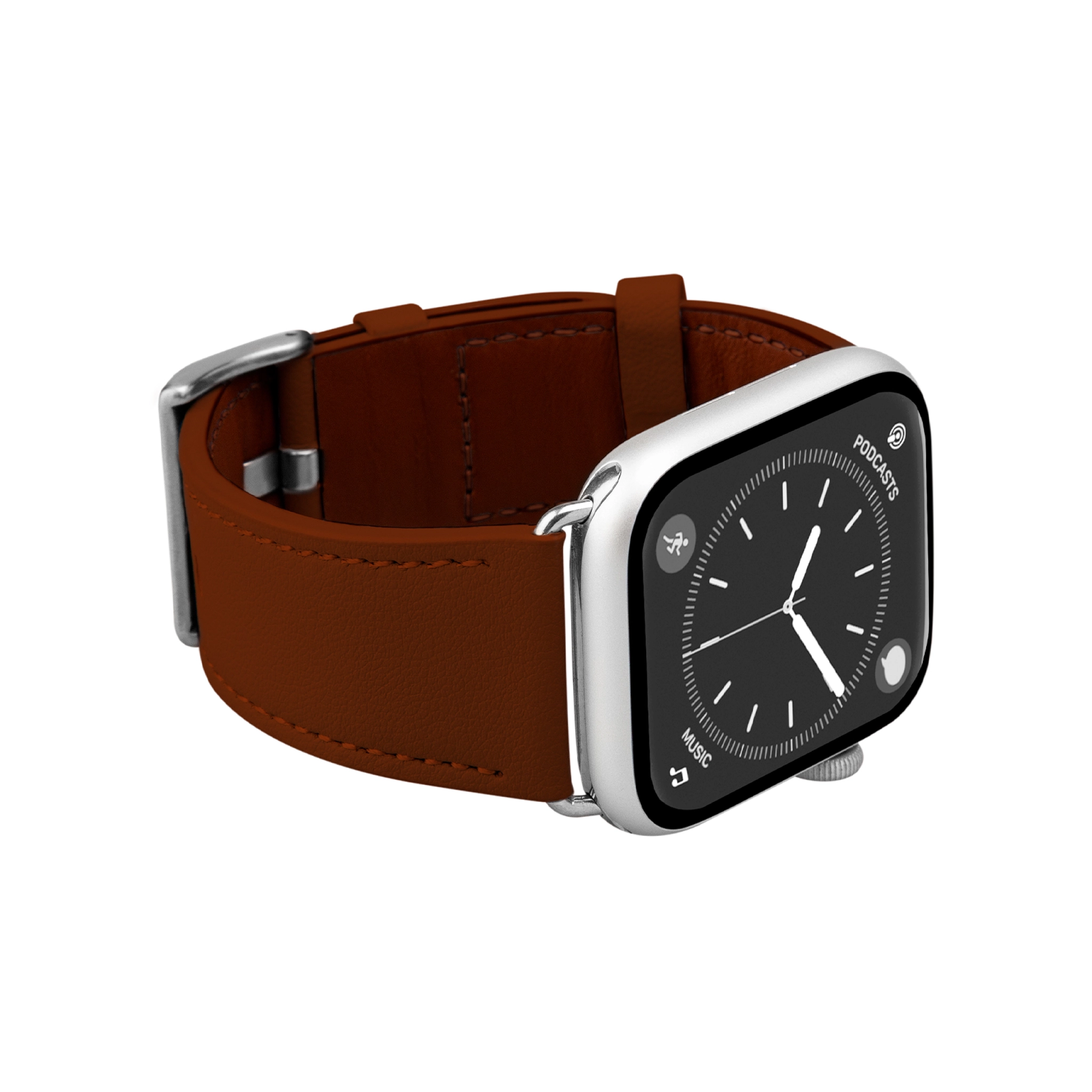 PURO E-Classic band för Apple Watch. Brun