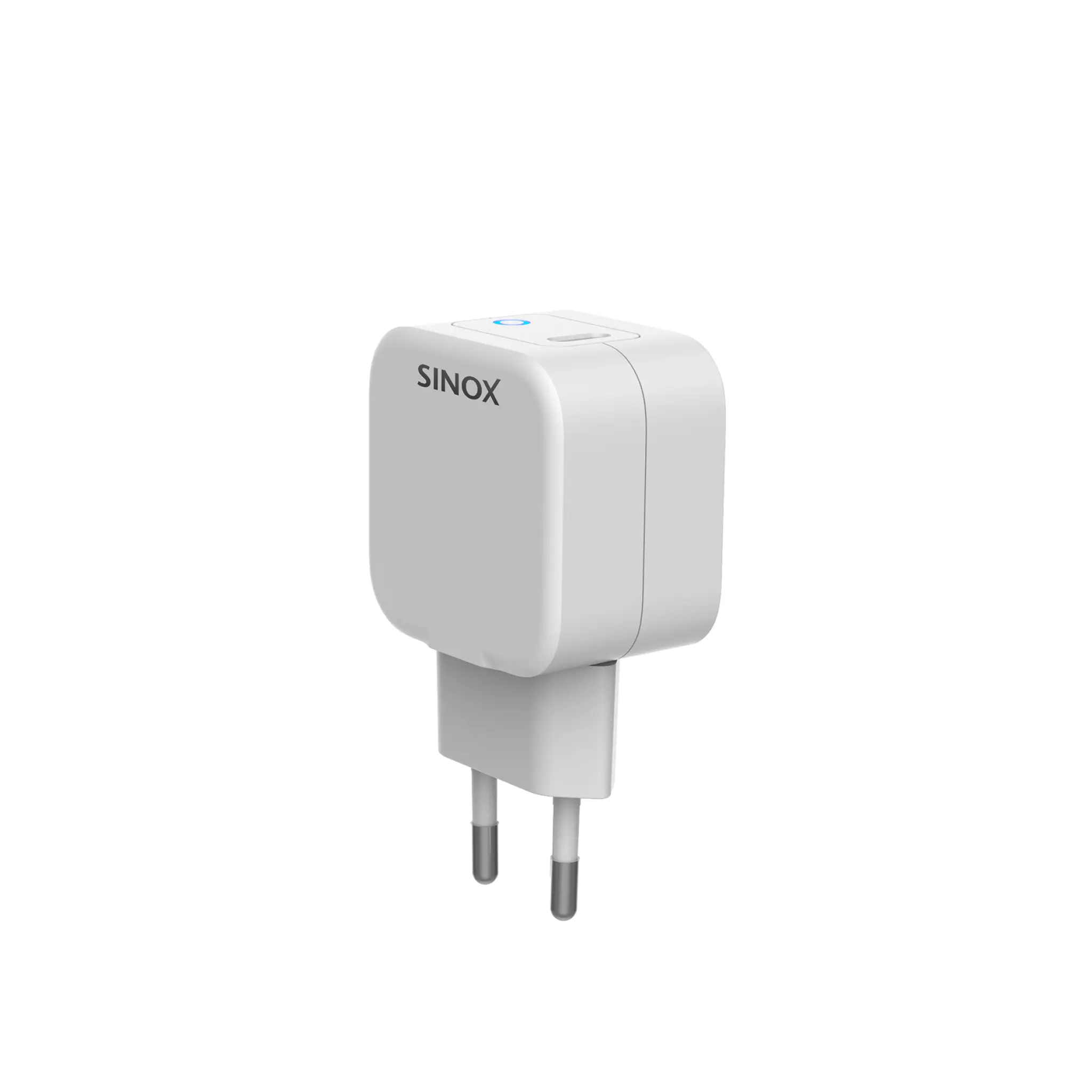 Sinox One 230V USB C laddare. 3A. Vit