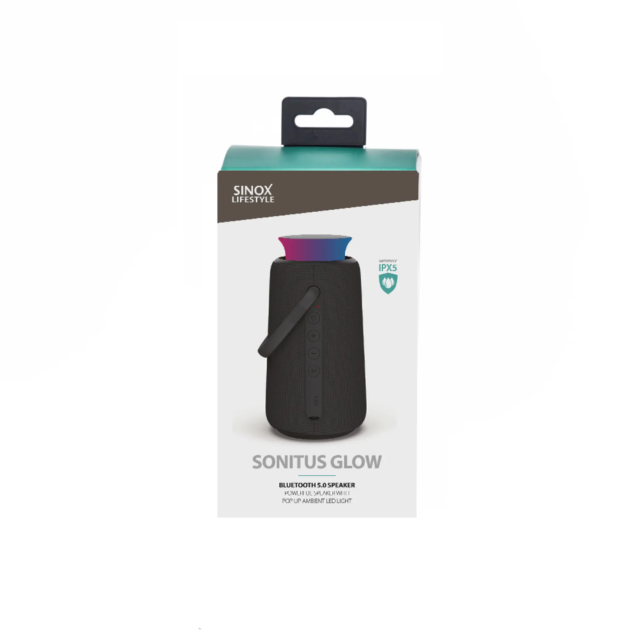Sinox Sonitus Glow Speaker. Svart