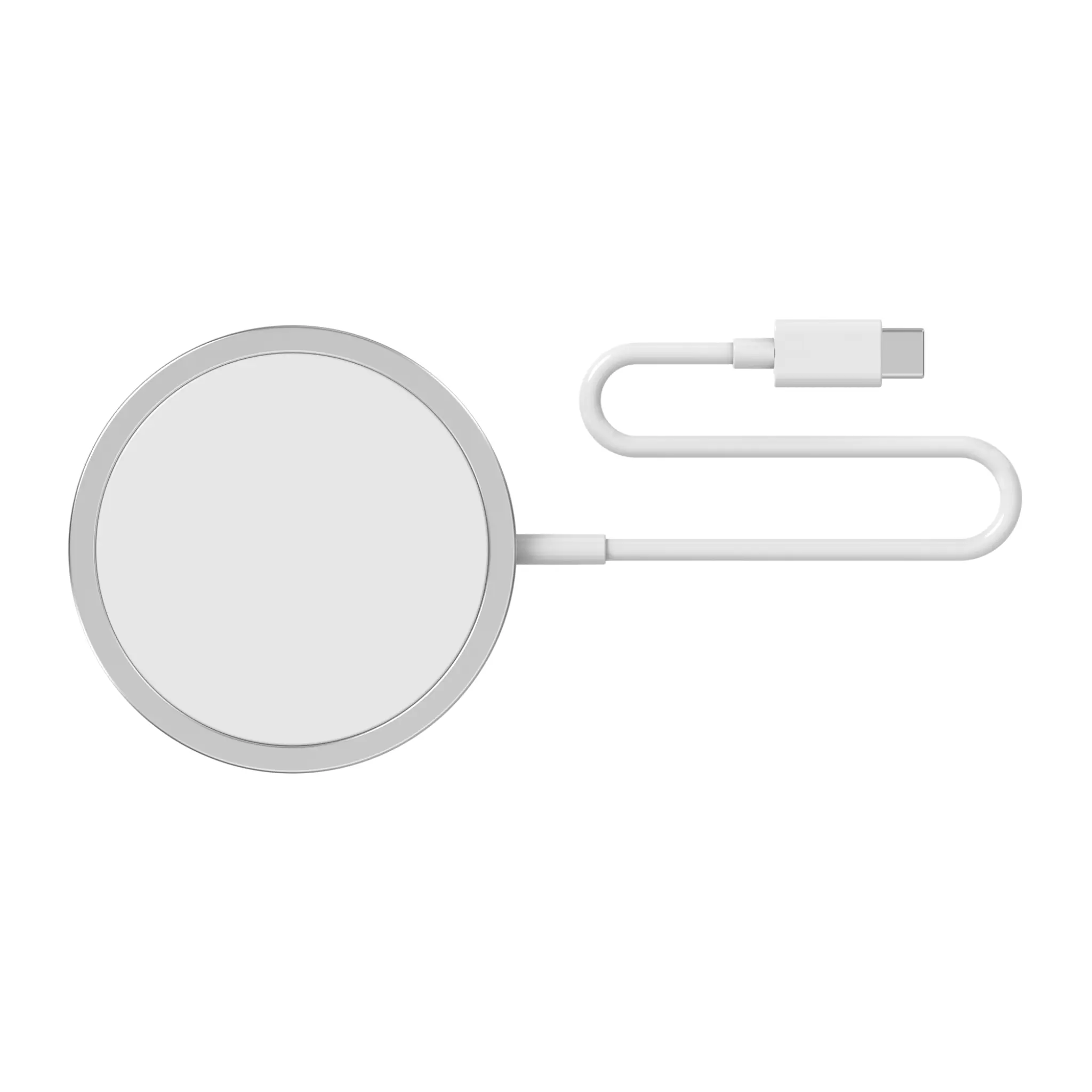 Sinox PRO magnetisk trådlös laddare 15W. 1m. Vit
