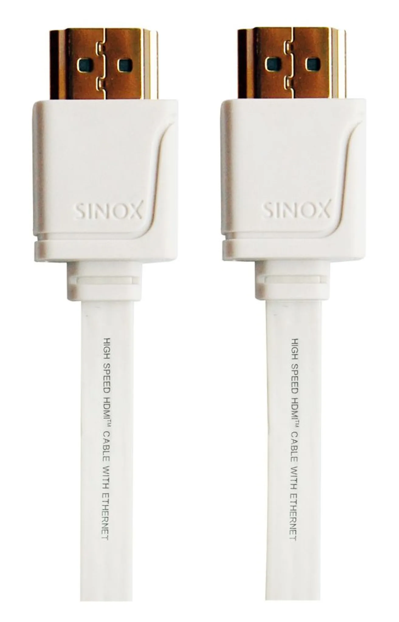 Sinox HDMI™ Flat slim-kabel. 3m. Vit