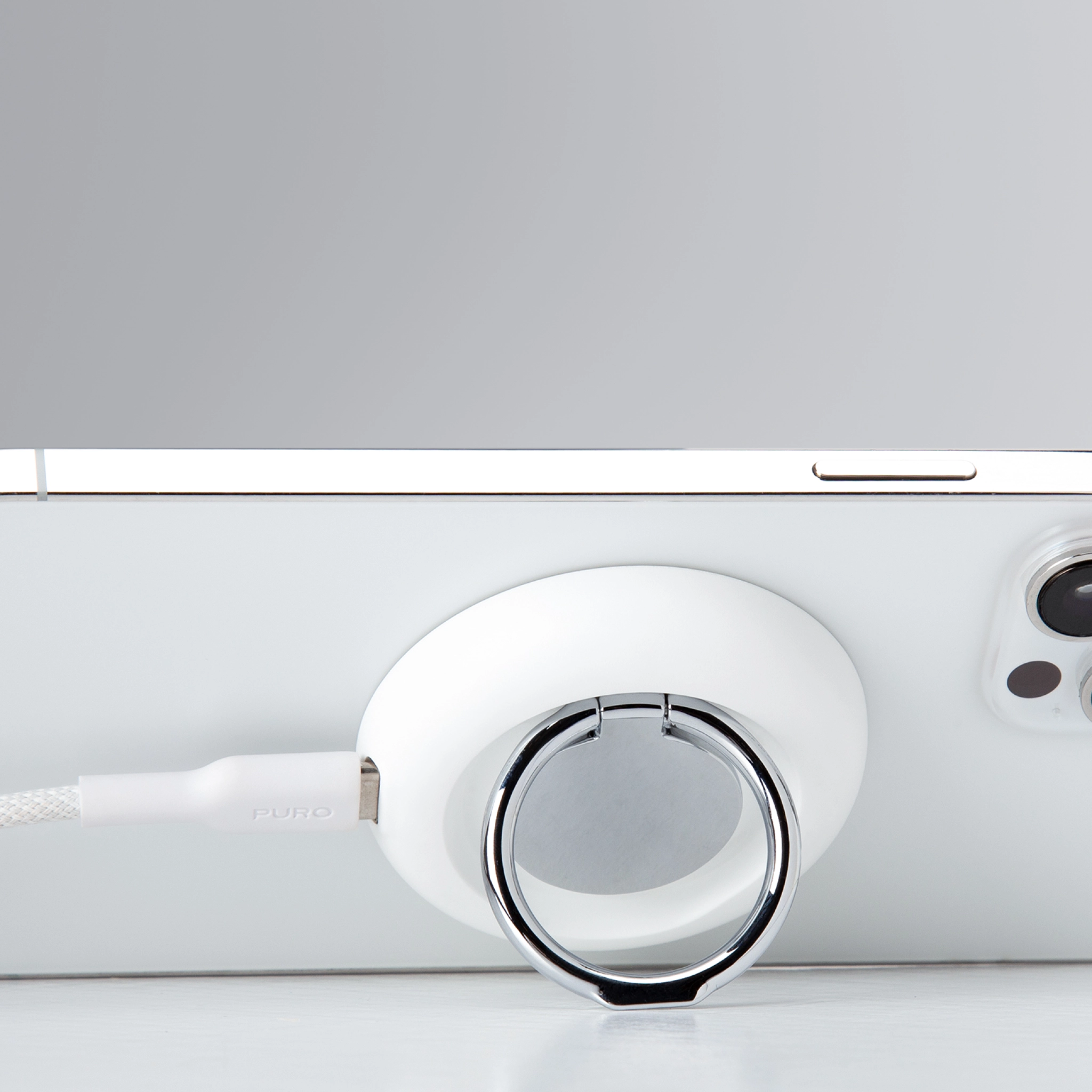 PURO Magnetisk laddningsring Mag Loop Pro med stativfunktion
