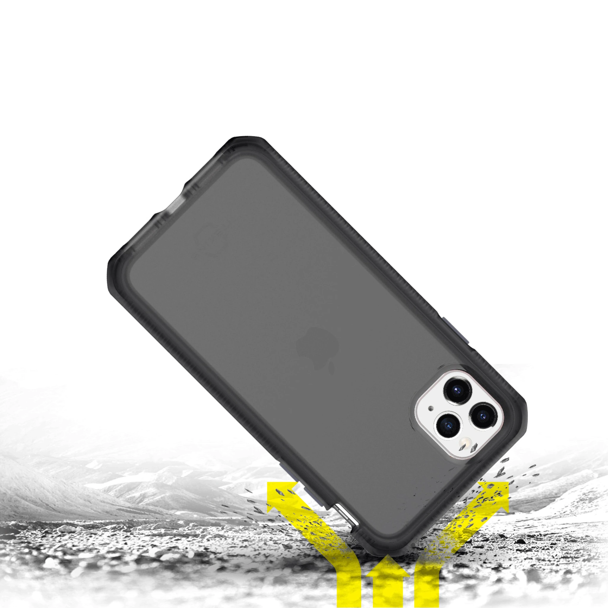 ITSKINS SUPREME FROST skal för iPhone 11 Pro / XS / X®. Grå och svart
