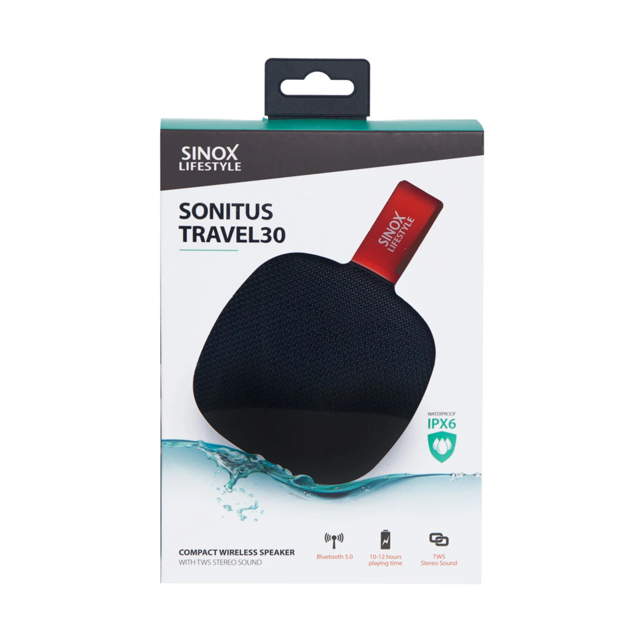Sinox Sonitus Travel30 högtalare. Svart