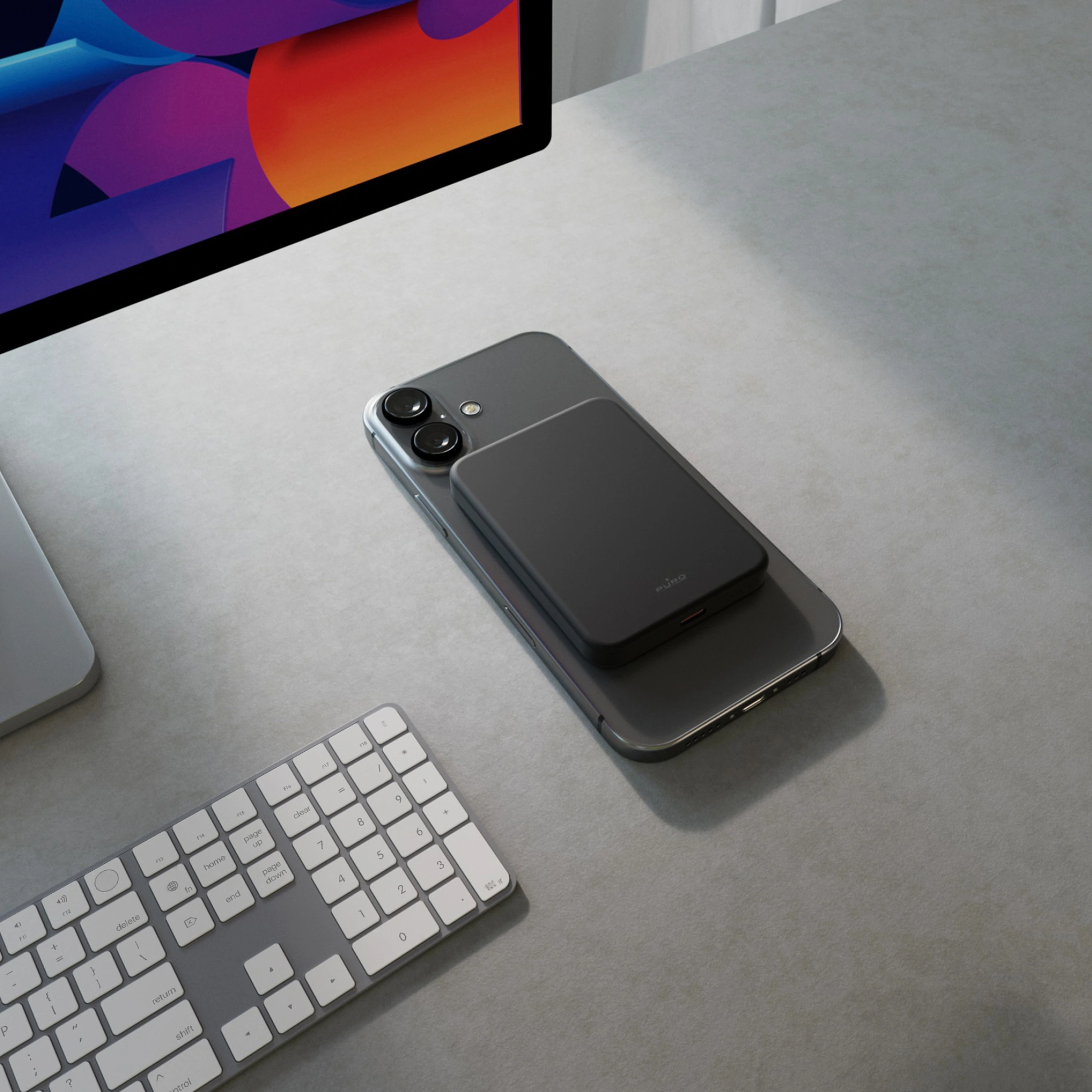 PURO Power Bank Wireless "Mini Power Mag" 4200 mAh för iPhone