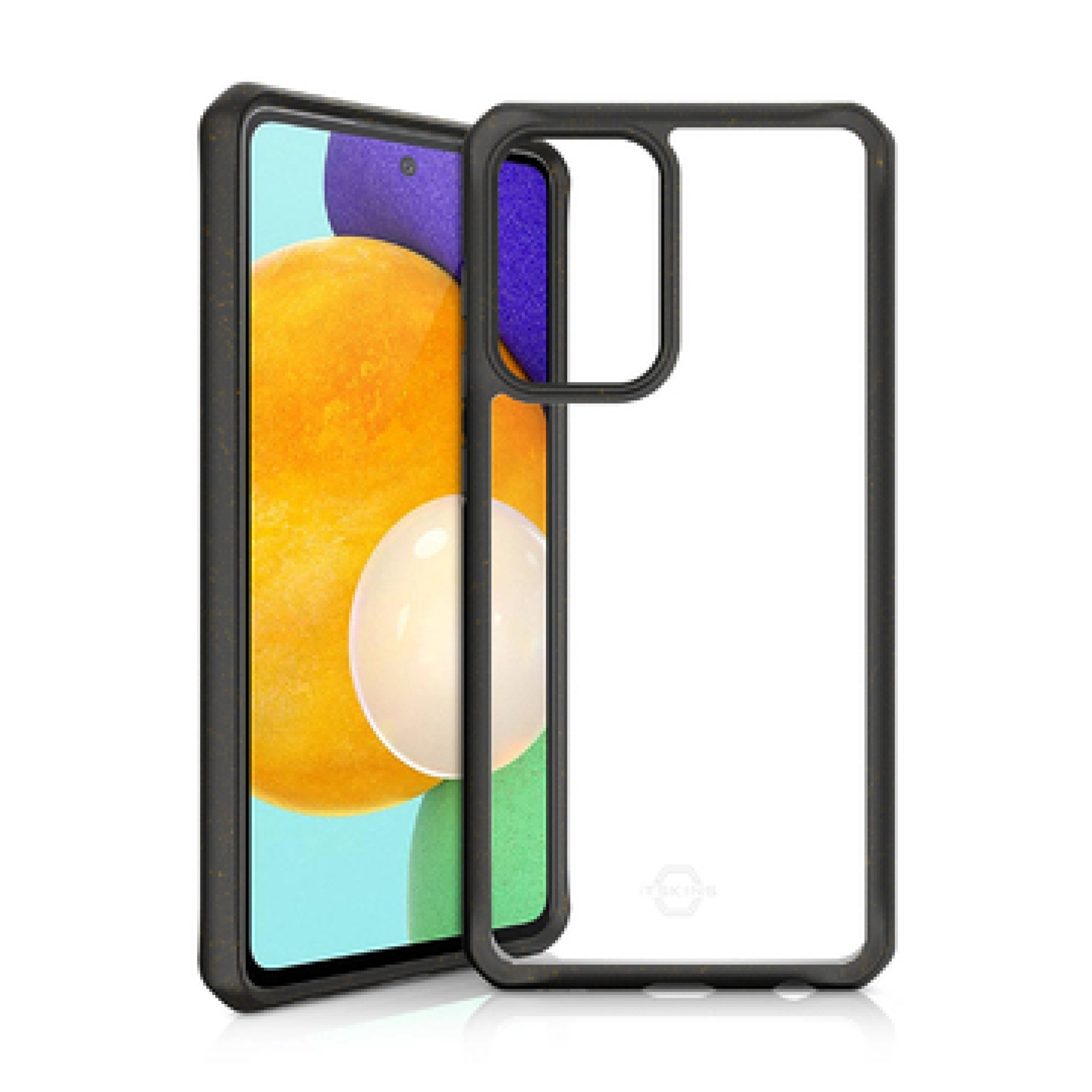 ITSKINS FERONIABIO PURE skal för Samsung Galaxy A52s 5G / A52 4G / 5G®. Svart och transparent
