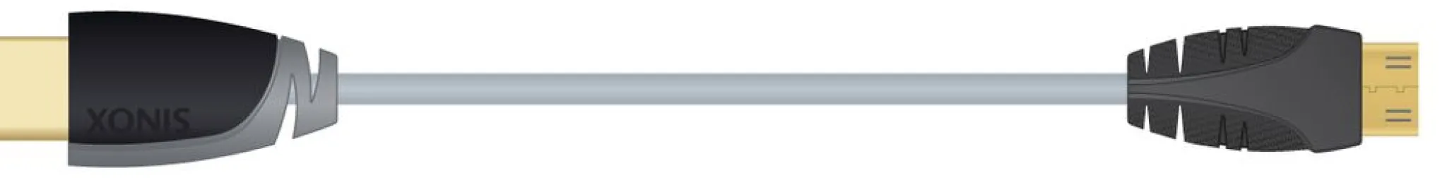 Sinox HDMI™- till Mini HDMI™-kabel. 1 m. Grå/svart