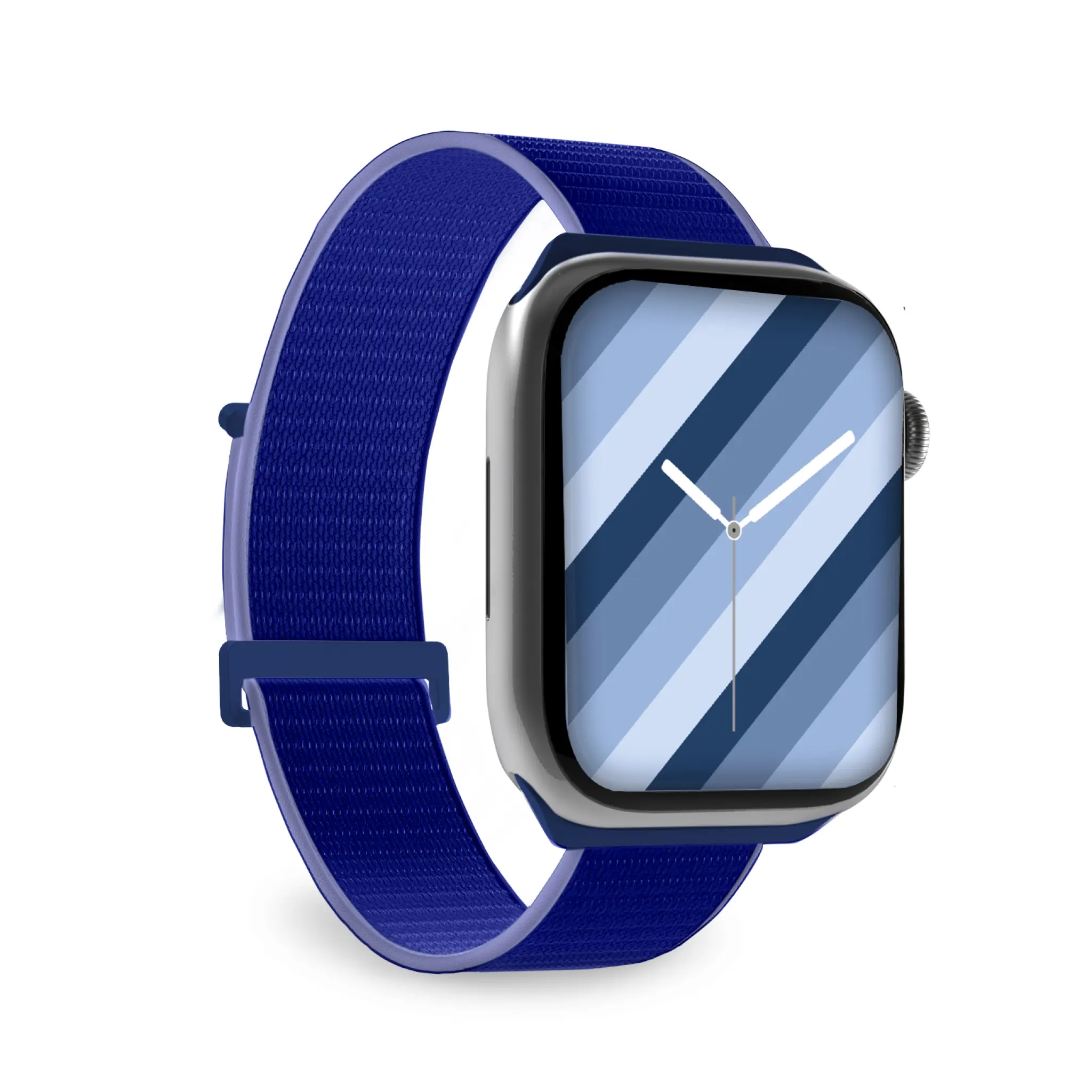 SBS silikonarmband för Apple Watch 42/44/45/49mm. Marinblå