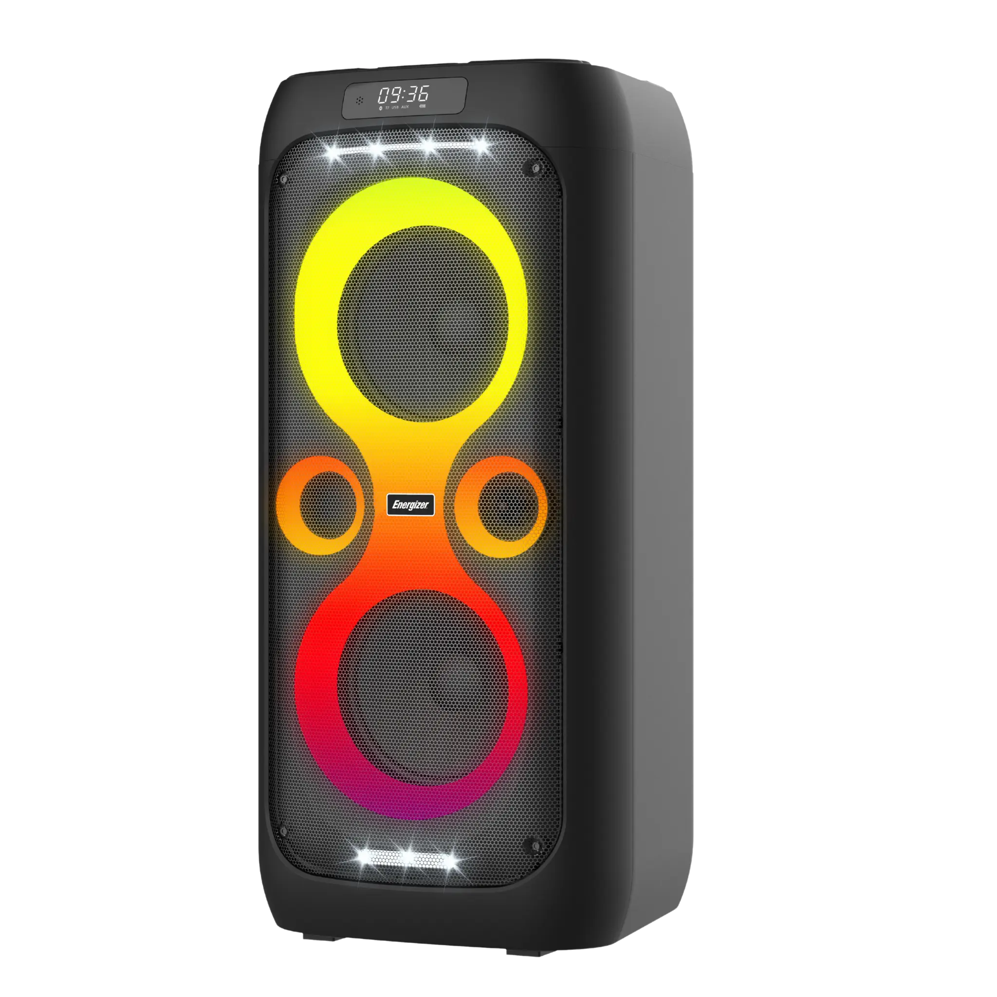 Energizer 50W trådlös partyhögtalare. Svart