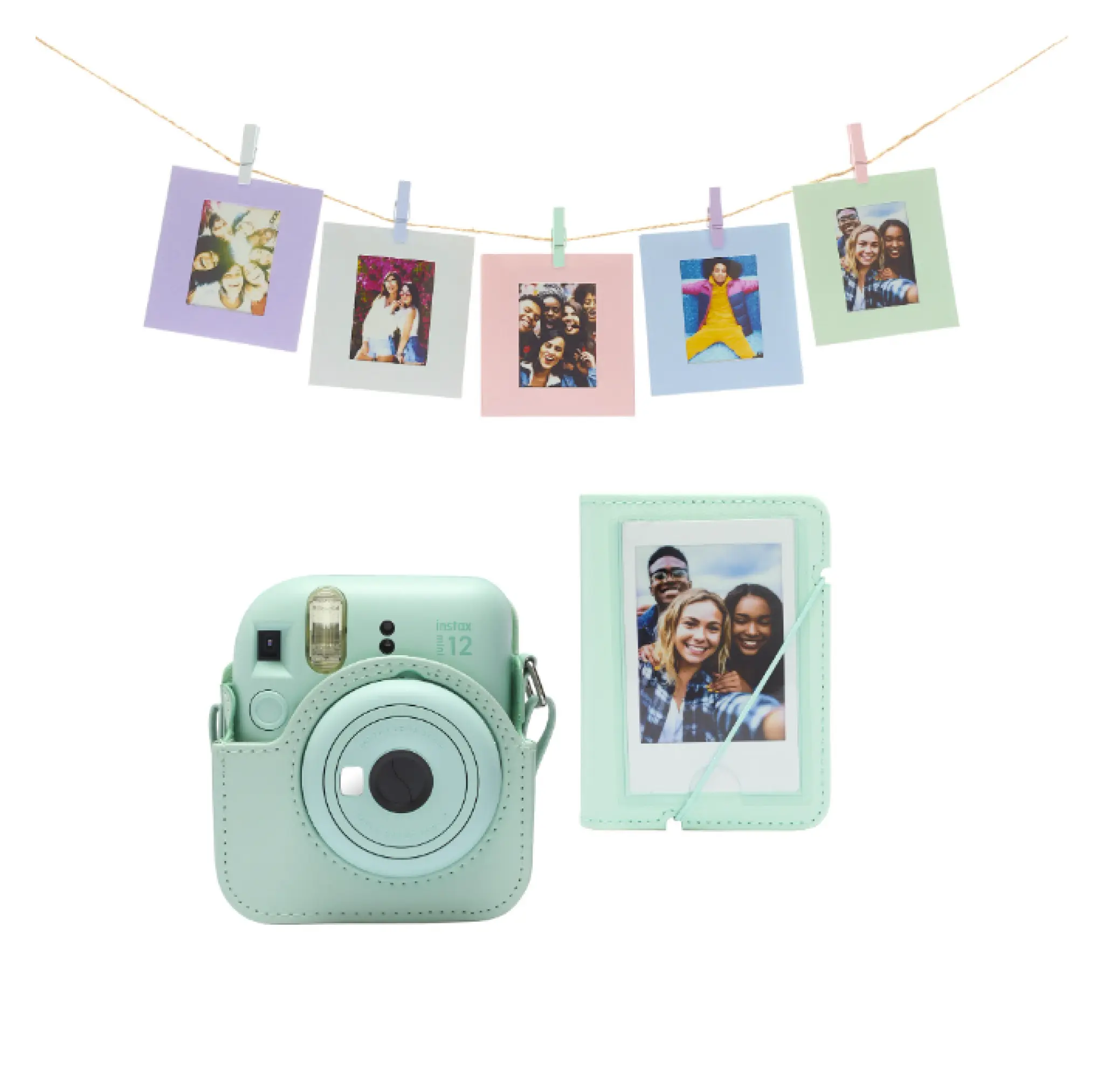 INSTAX Mini 12 Accessory Kit. Mintgrön