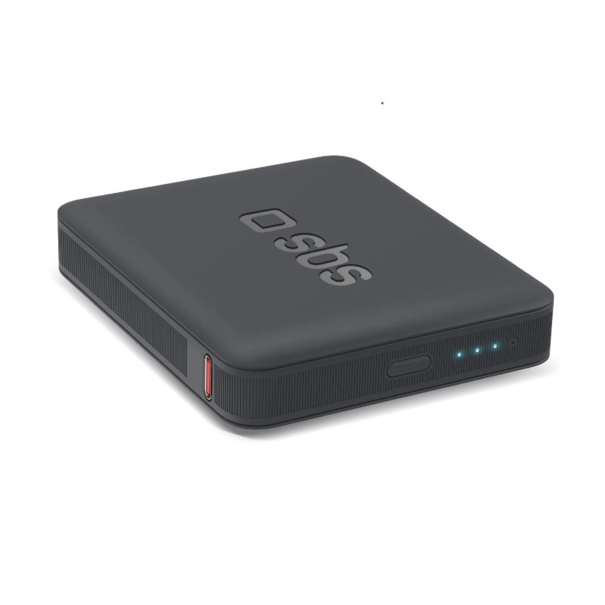 SBS Powerbank med hög densitet på 5000 mAh. Svart