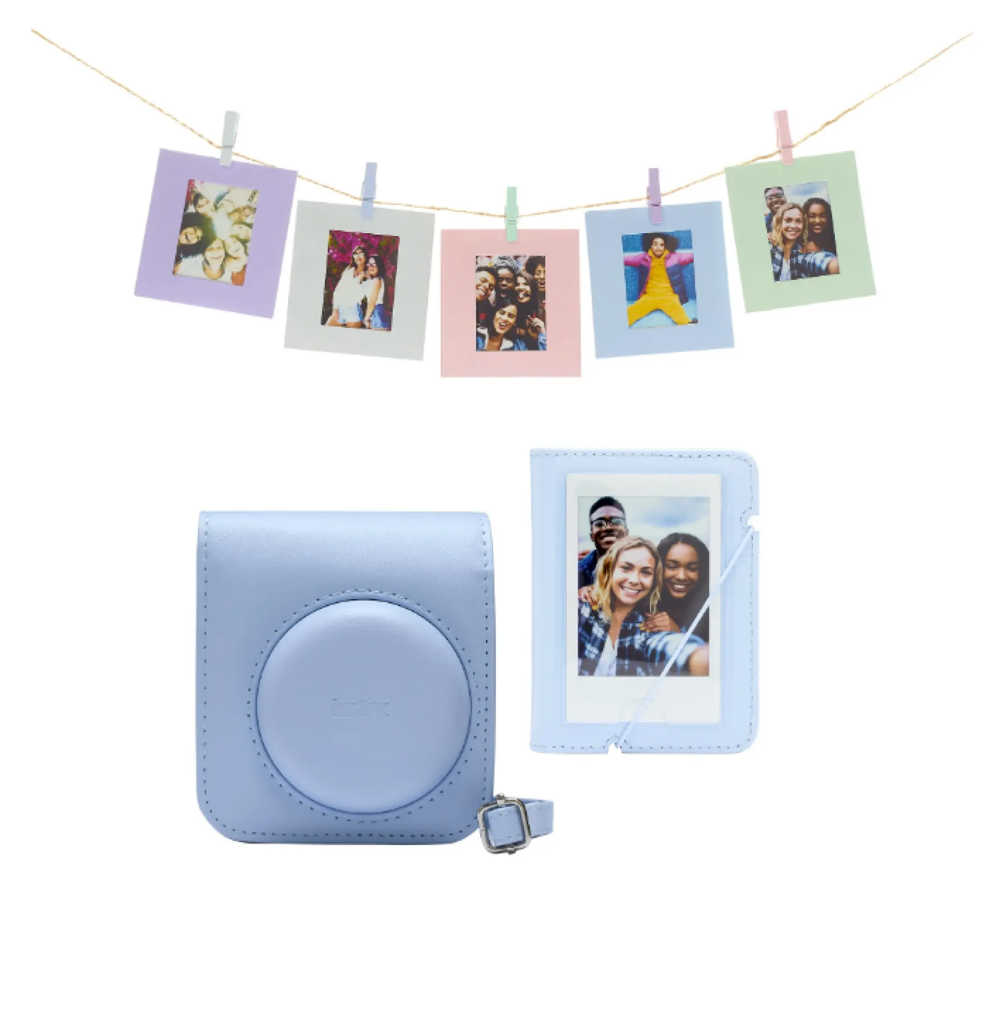 INSTAX Mini 12 Accessory Kit. Pastelblå