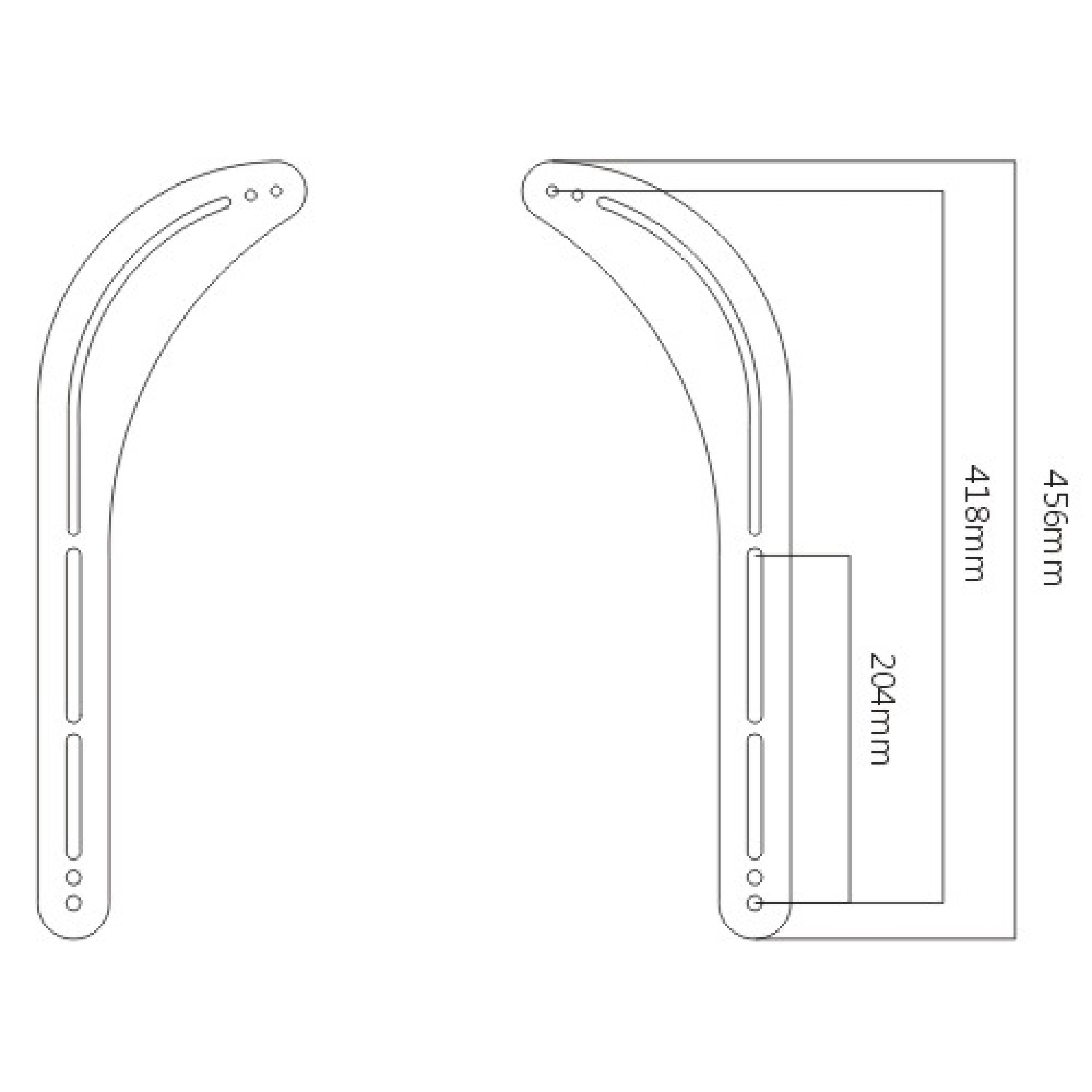 Sinox One soundbar upphängningssats. Svart