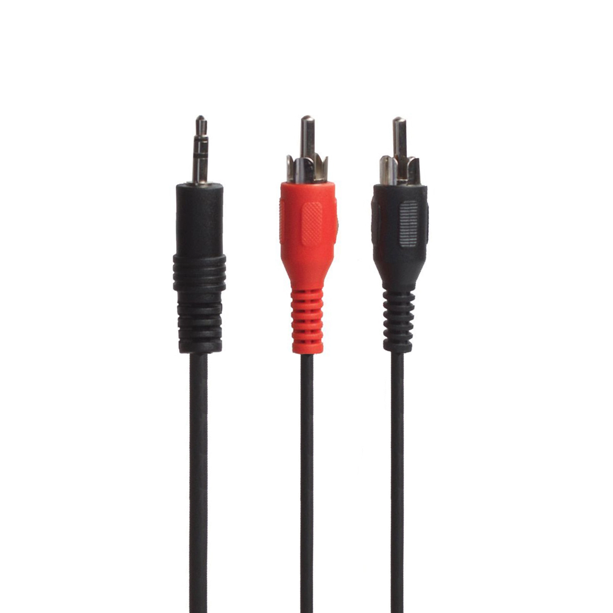 Sinox One Mini Jack till Phono-kabel. 10m. Svart