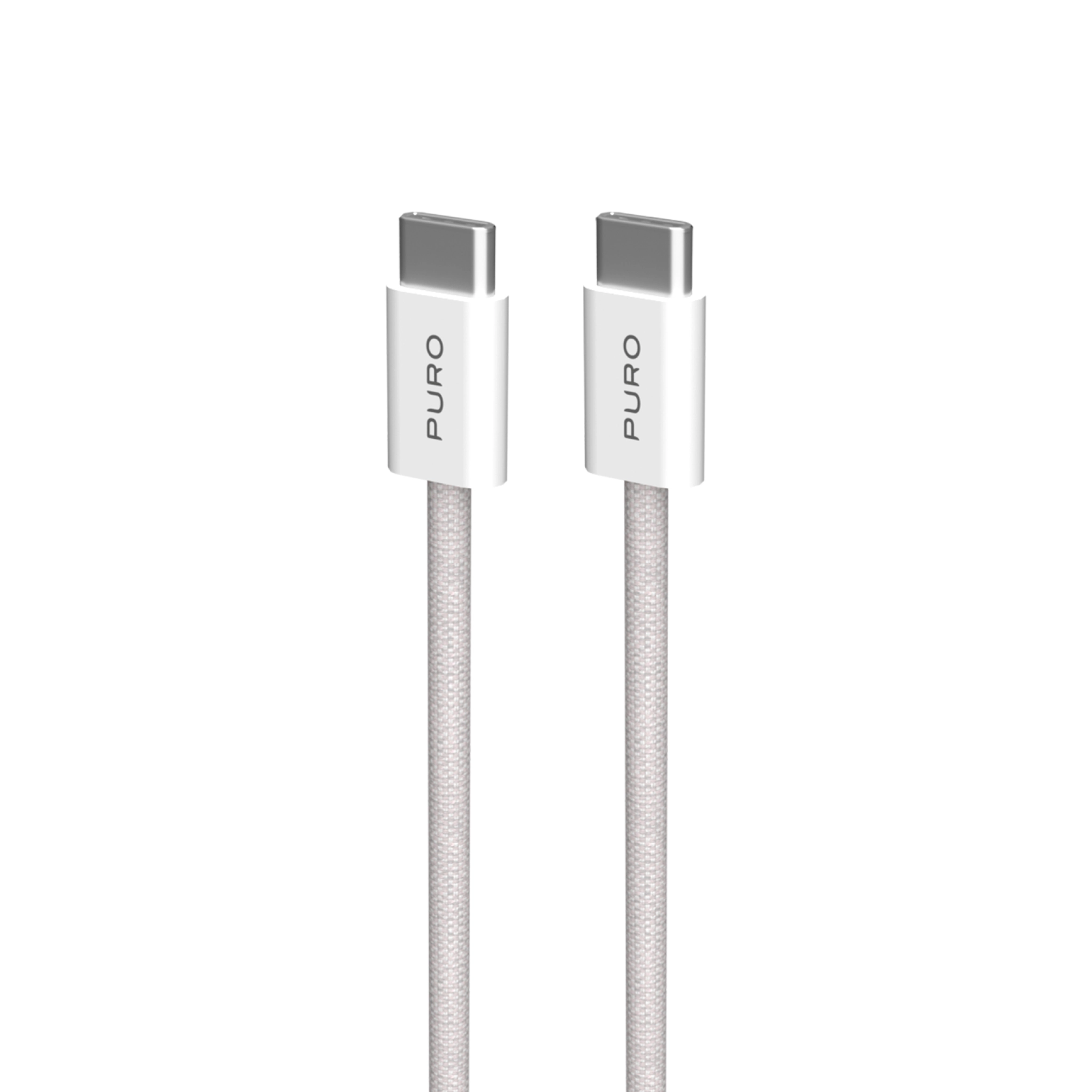 PURO Fabrik 2.0 60W USB-C till USB-C laddnings- och synkkabel 1,5 m