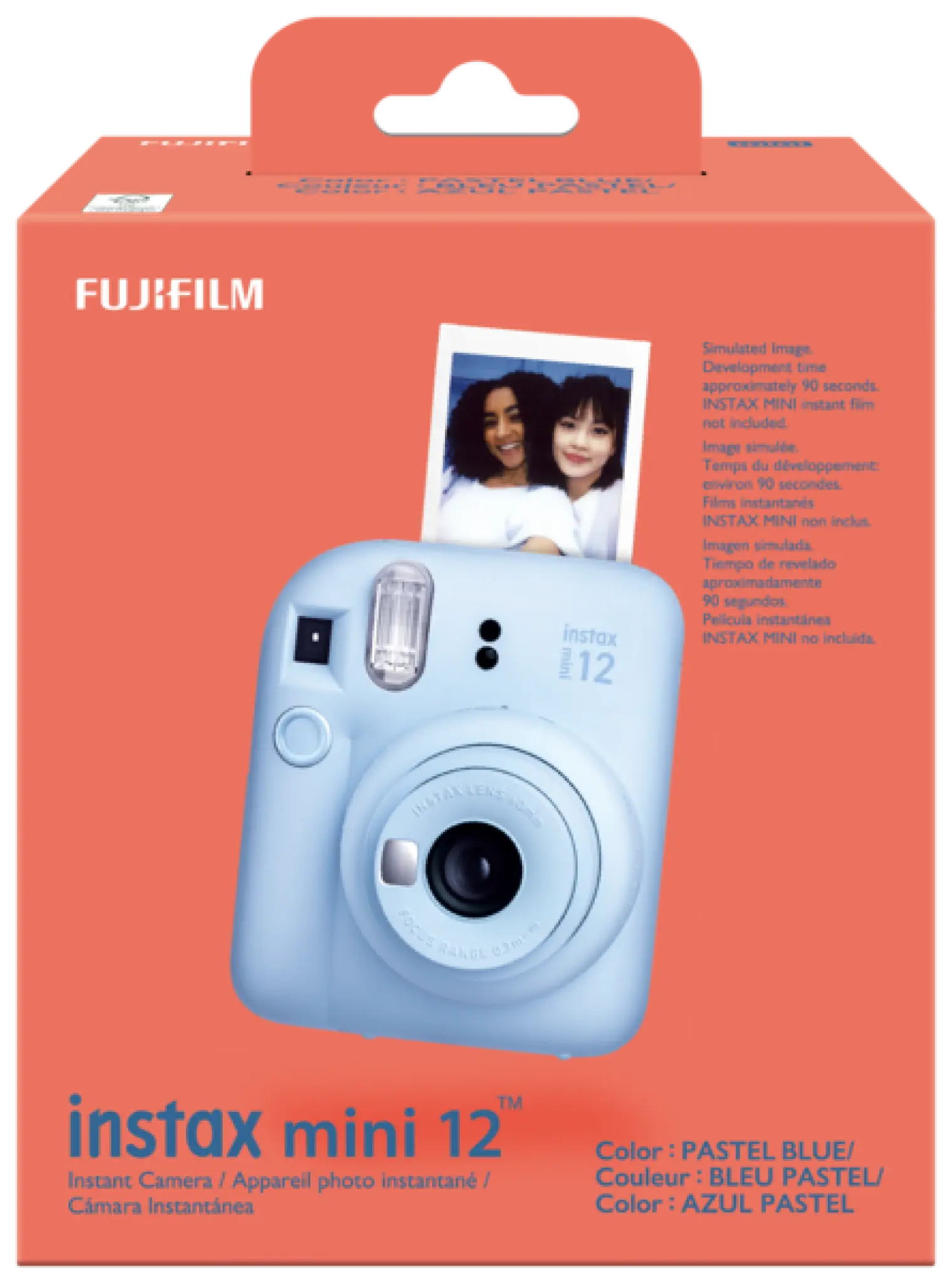 INSTAX Mini 12 kamera. Pastellblå