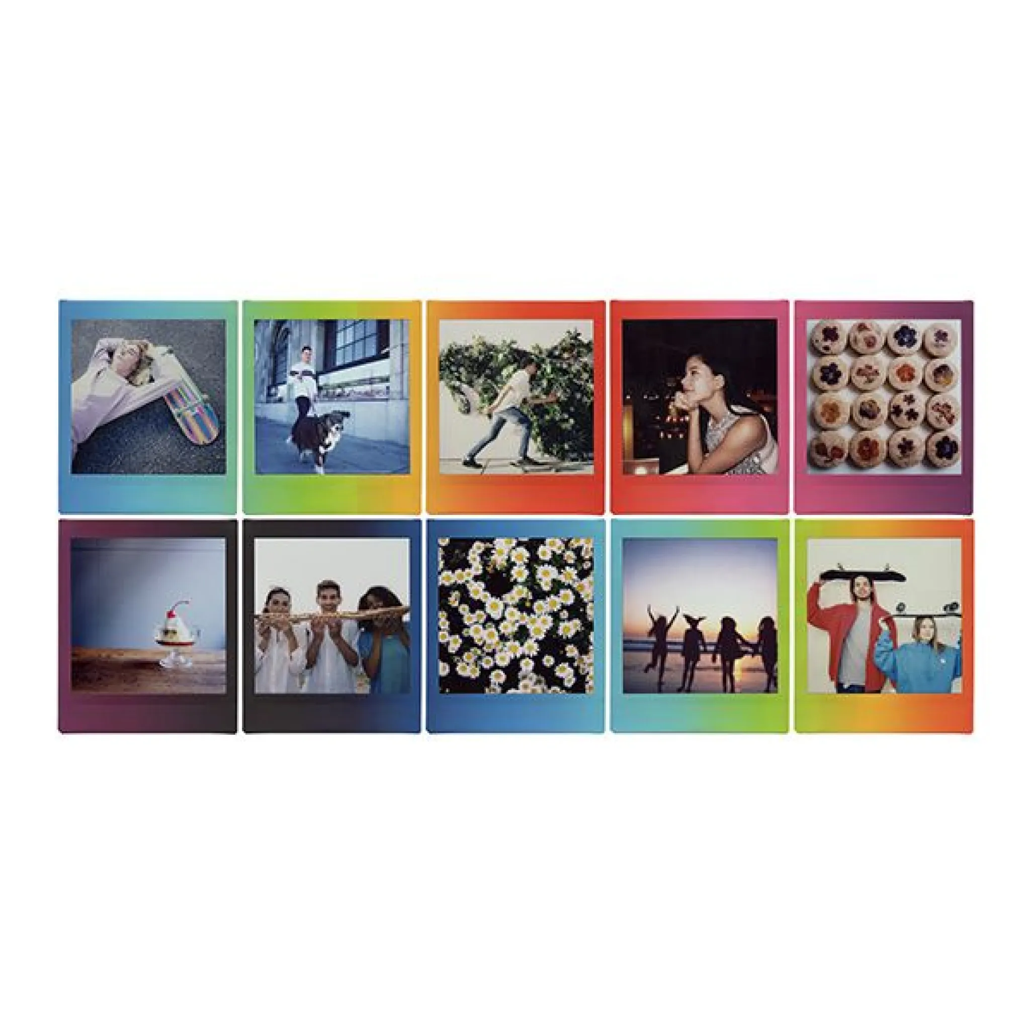 INSTAX Square Film. 10 bilder. Regnbåge