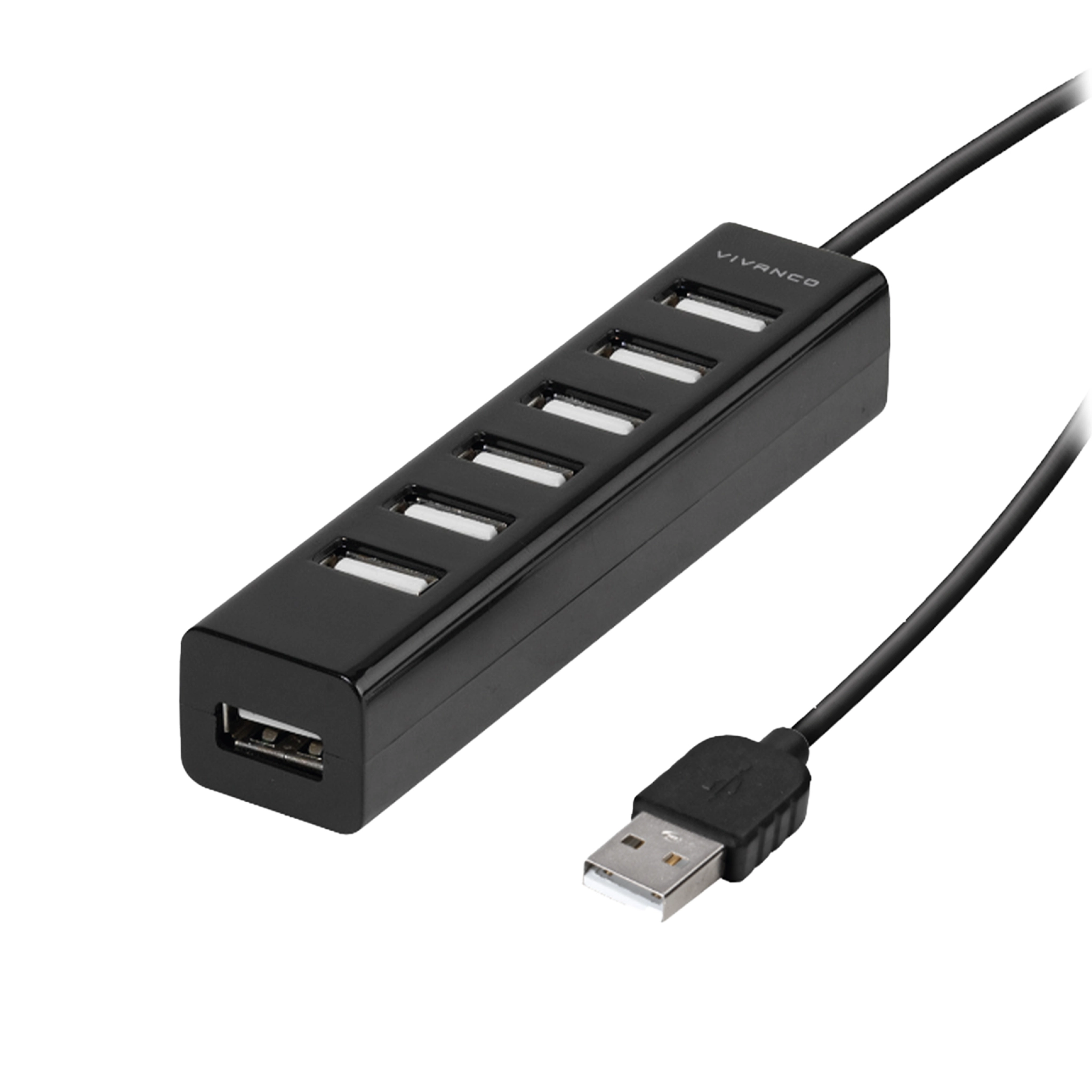 Vivanco 7-i-1 USB 2.0 Multiport Hub