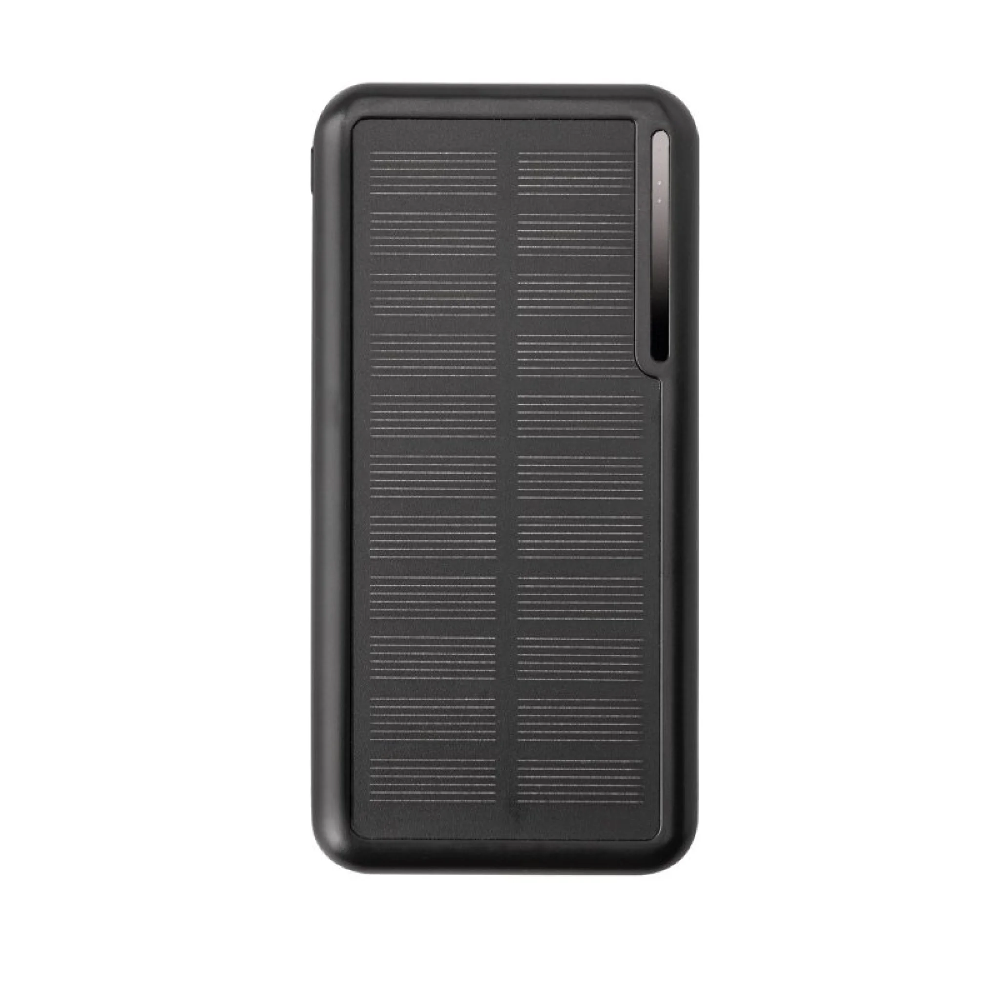 SBS powerbank med solceller. 10.000 mAh. Svart