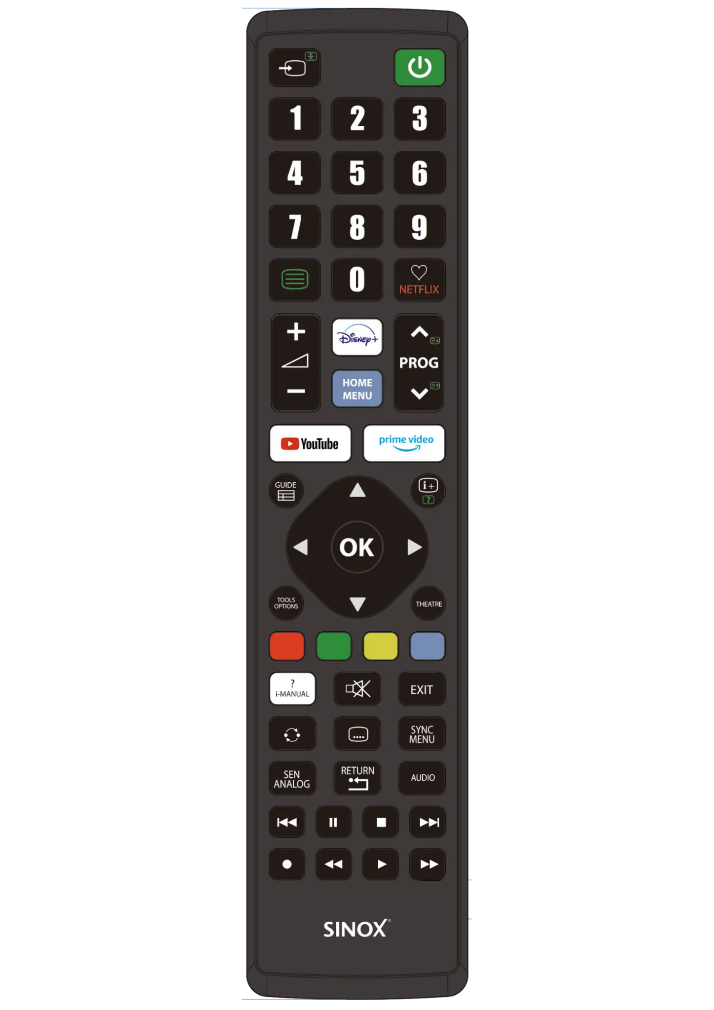 Sinox fjärrkontroll för Sony