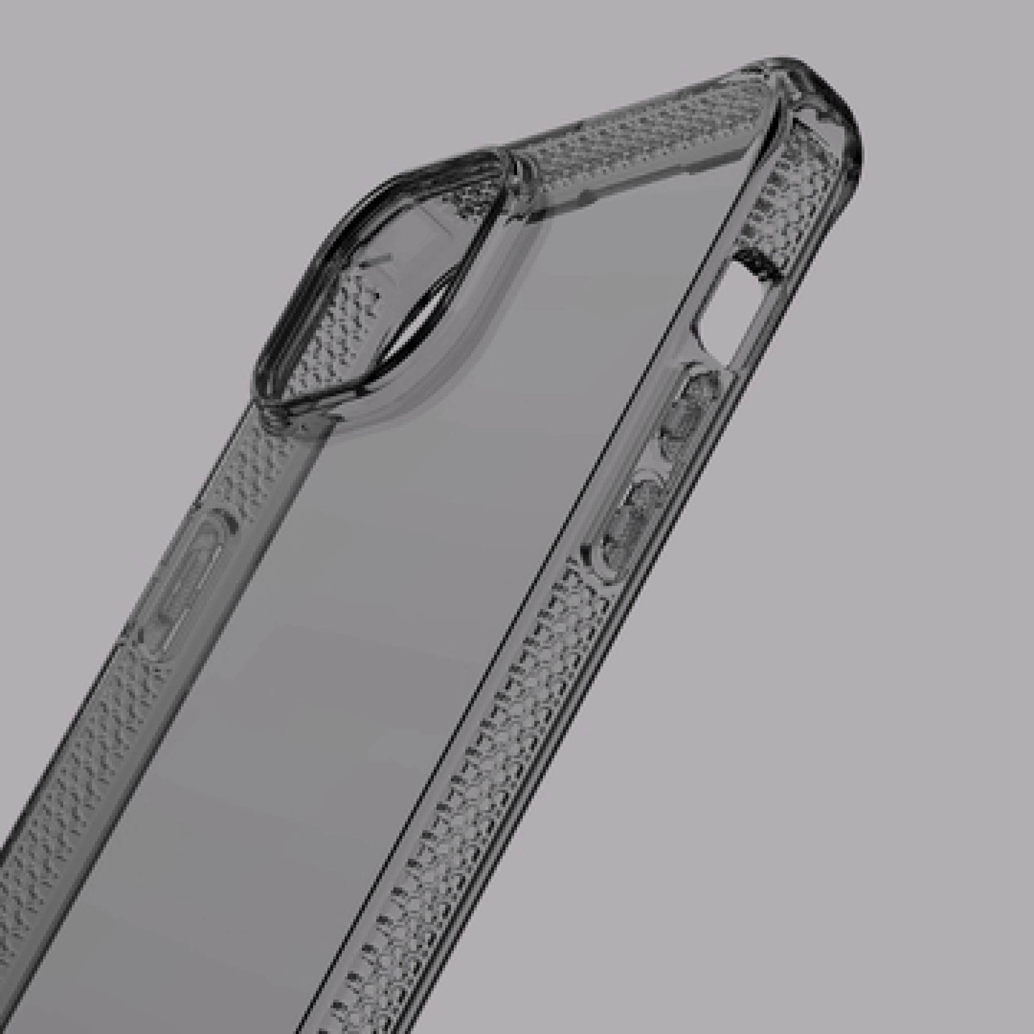ITSKINS SPECTRUM CLEAR skal för iPhone 15®. Smoke