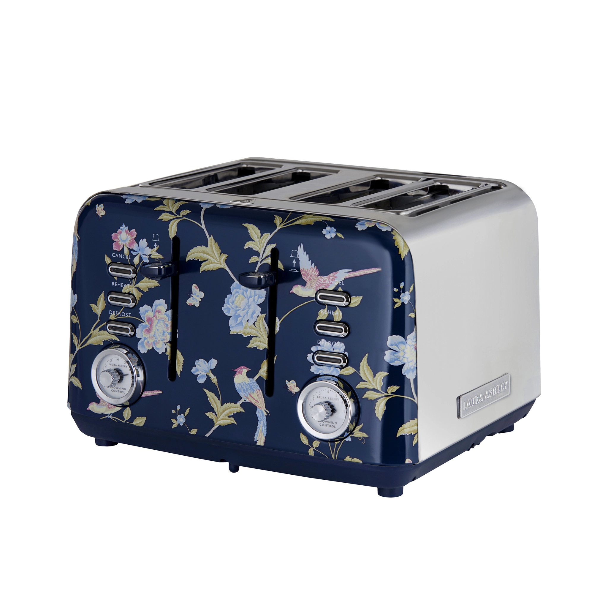 VQ Laura Ashley Slice Toaster. Blå/silver