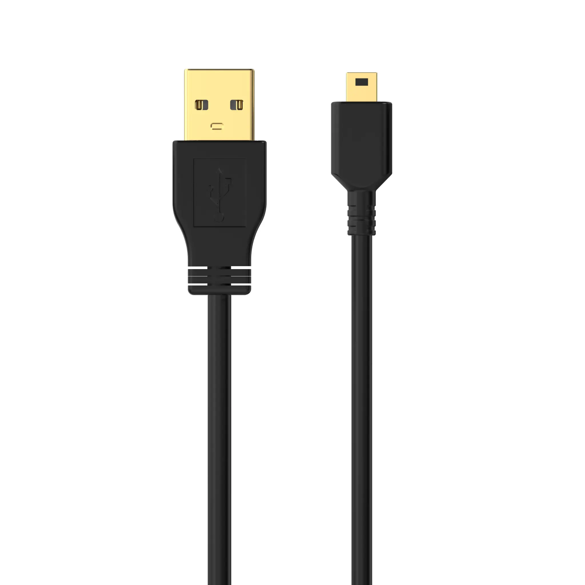 Sinox USB A - Mini USB kabel. 2m. Svart