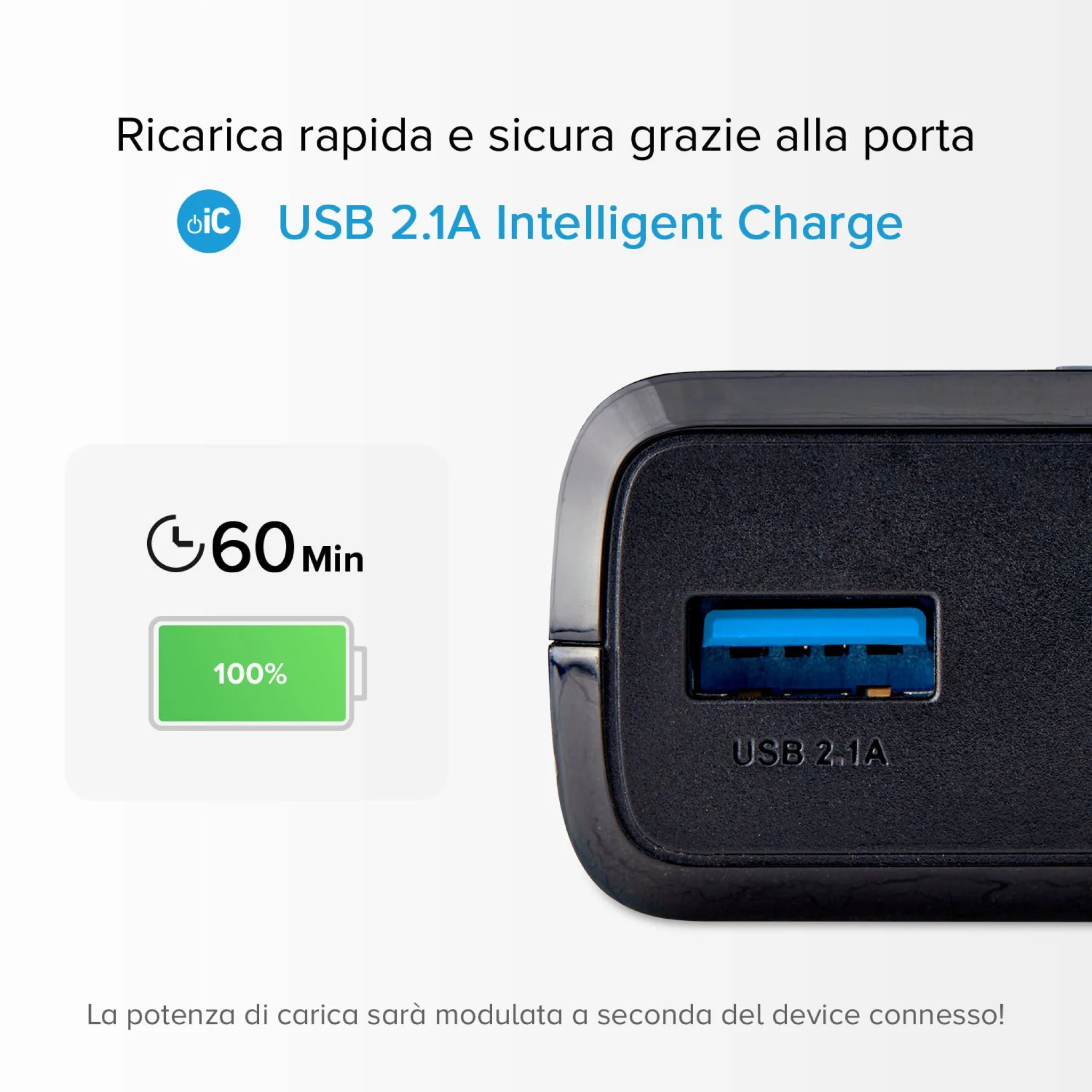 SBS Powerbank 20.000 mAh. Svart