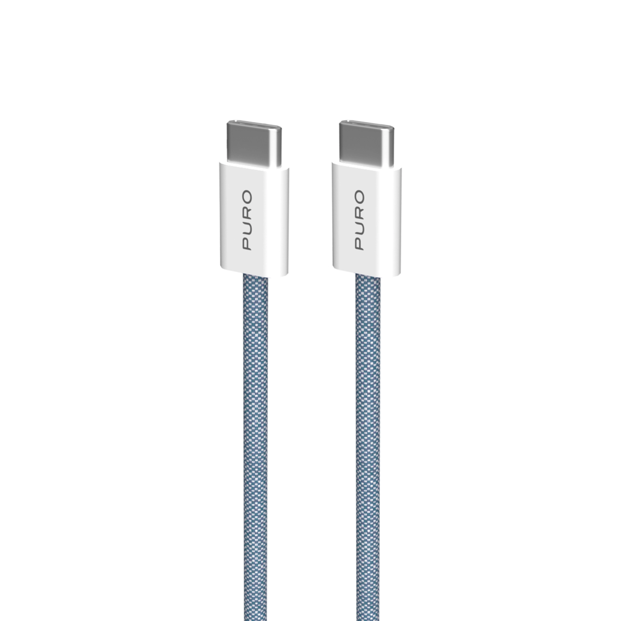 PURO Fabrik 2.0 60W USB-C till USB-C laddnings- och synkkabel 1,5 m