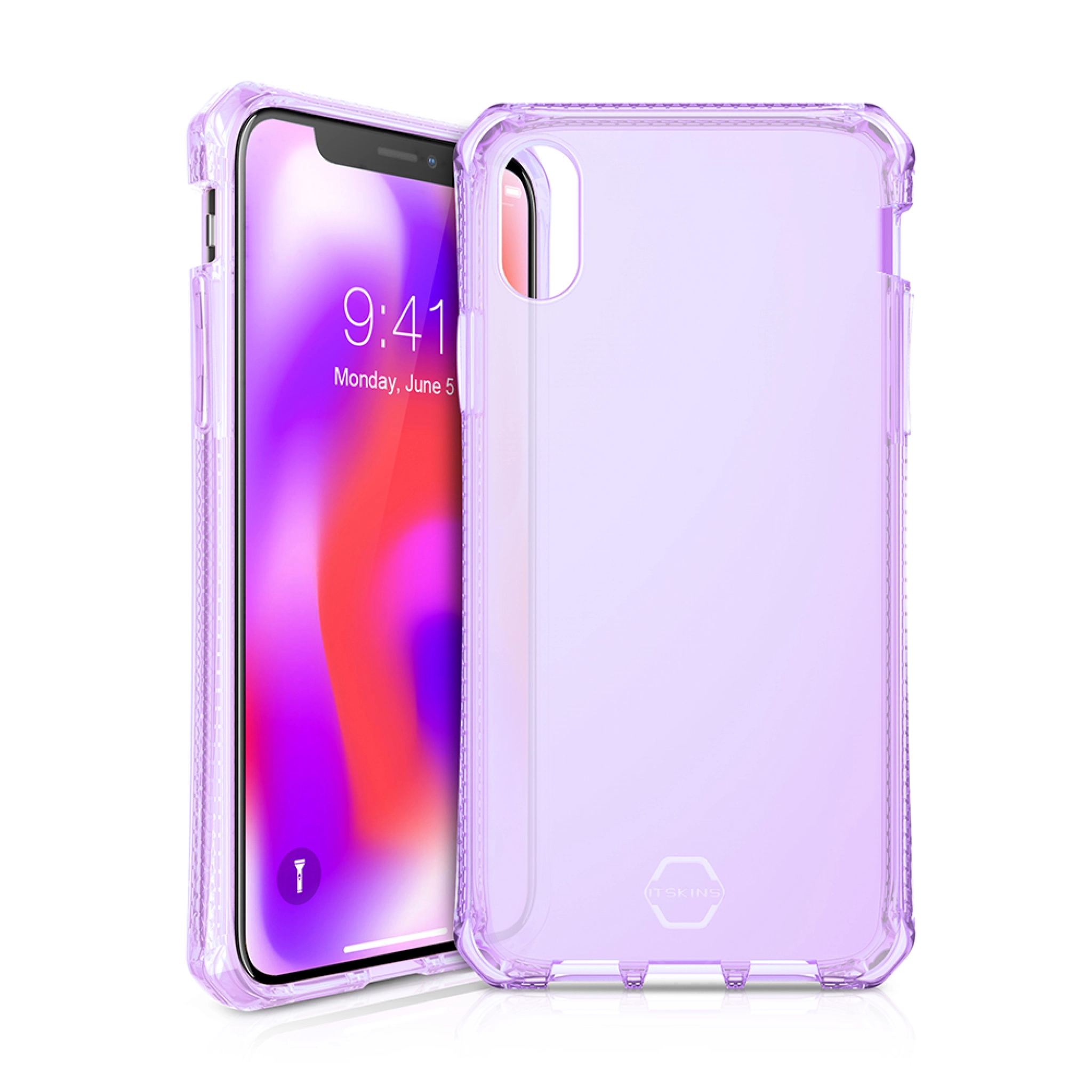 ITSKINS SPECTRUM CLEAR skal för iPhone XR®. Lila