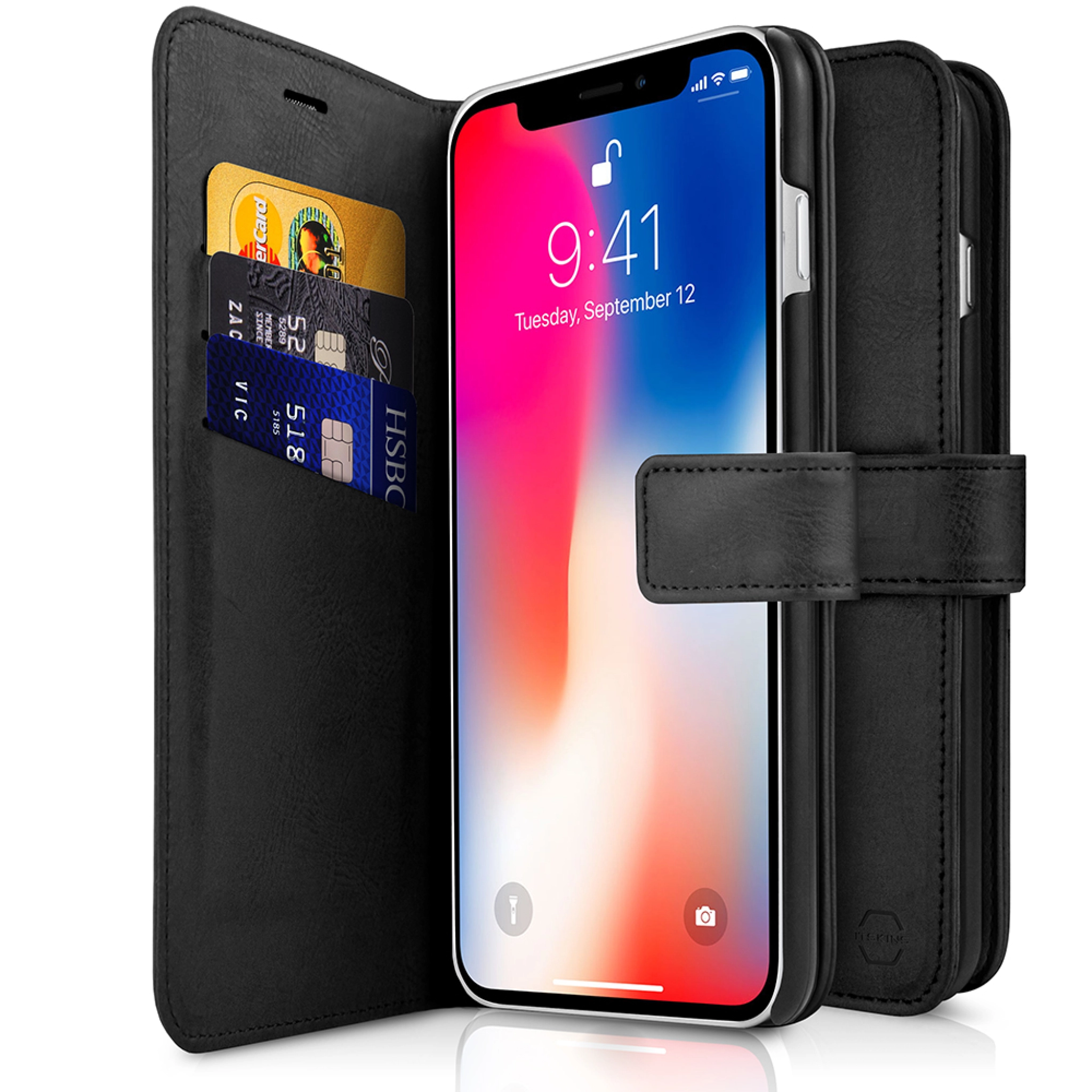 ITSKINS BOOK skal för iPhone 11 Pro Max / XS Max®. Svart